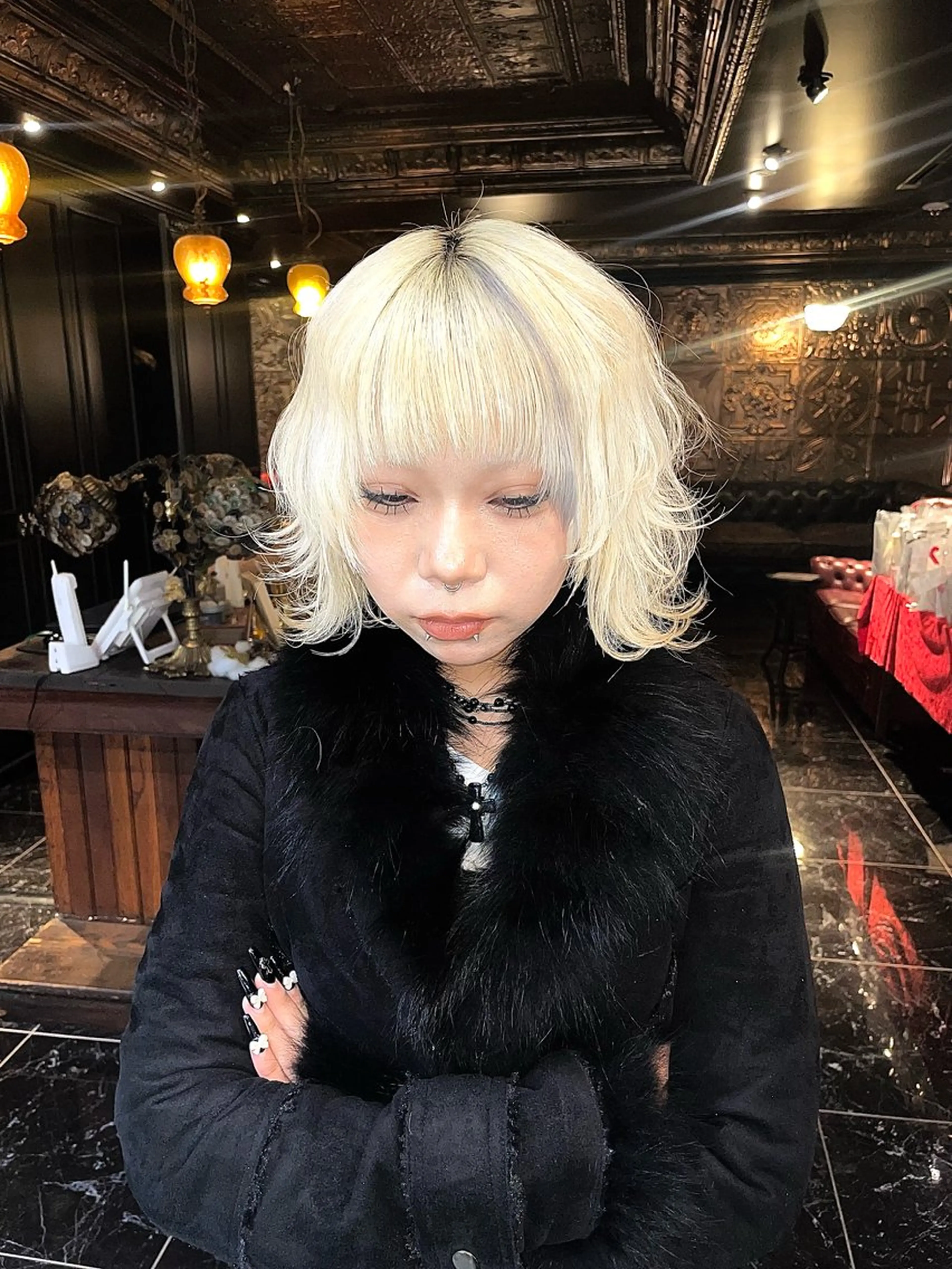 ショート カラー カット ヘアカラー トリートメント デザインカラー⭐︎★ 🐆hyo🐆のヘアスタイル