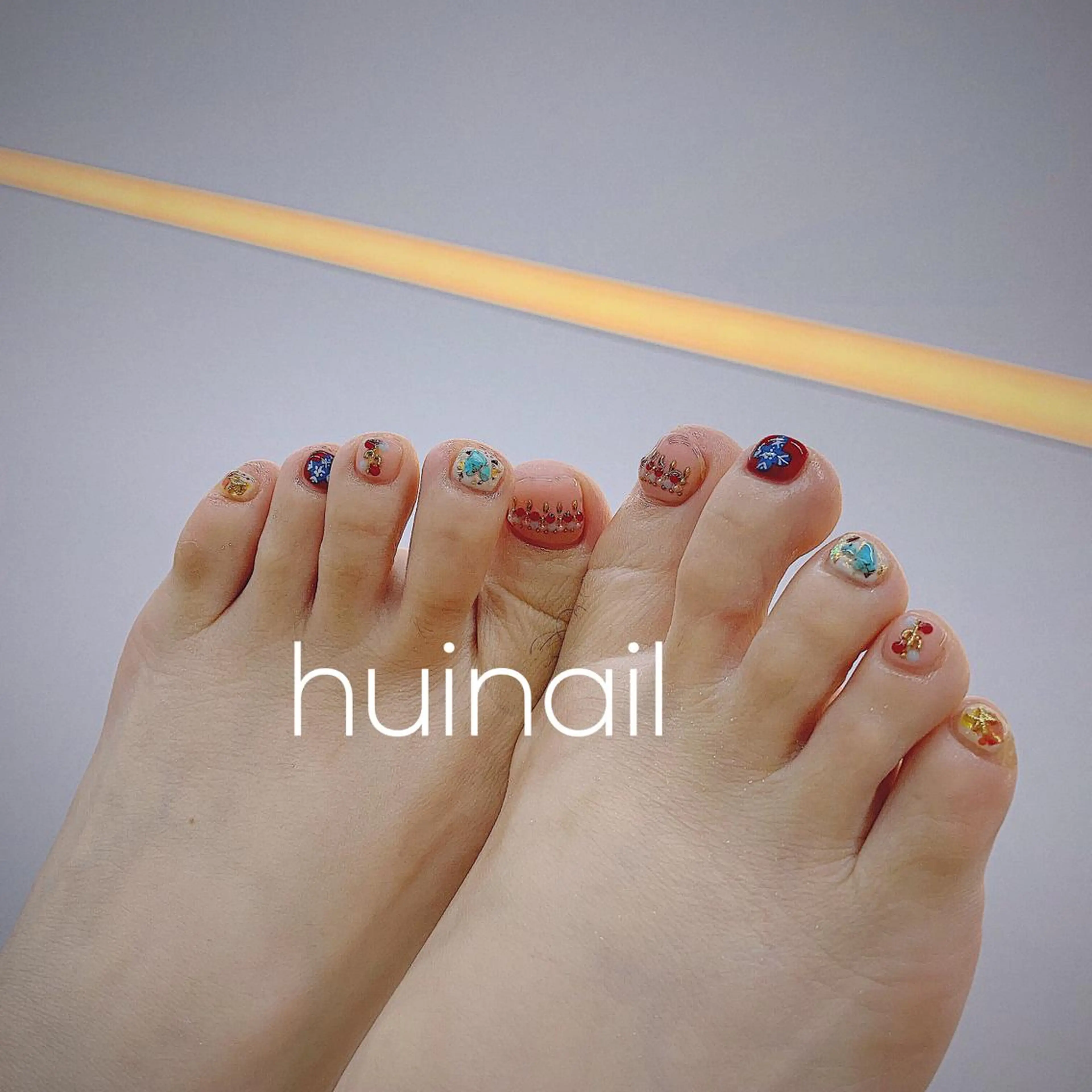 ショート めぐみのネイルサロン スタッフ練習のネイルデザイン