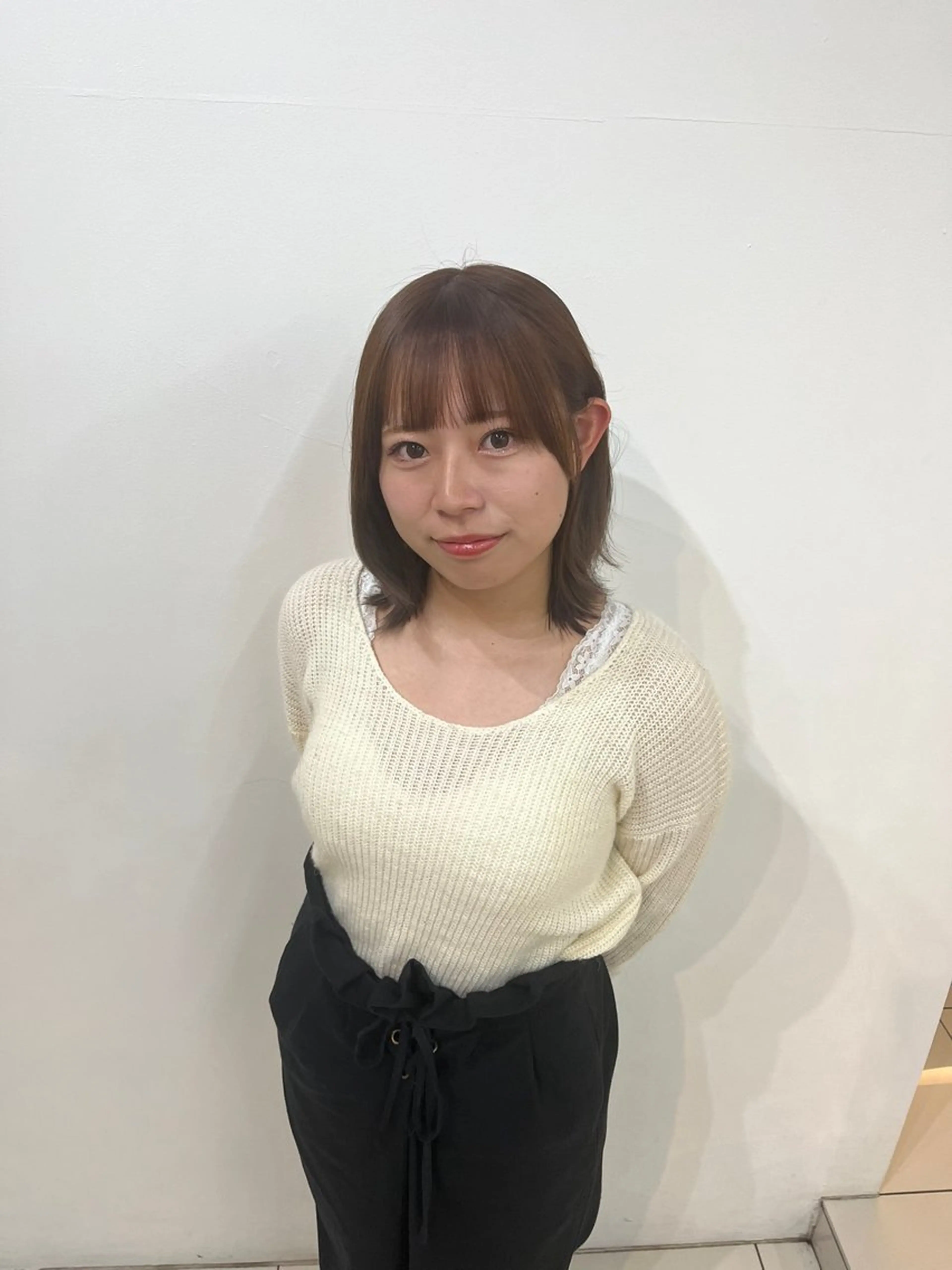 ミディアム カット ヘアカラー パーマ 縮毛矯正 トリートメント ヘッドスパ 堂脇 瑚白のヘアスタイル