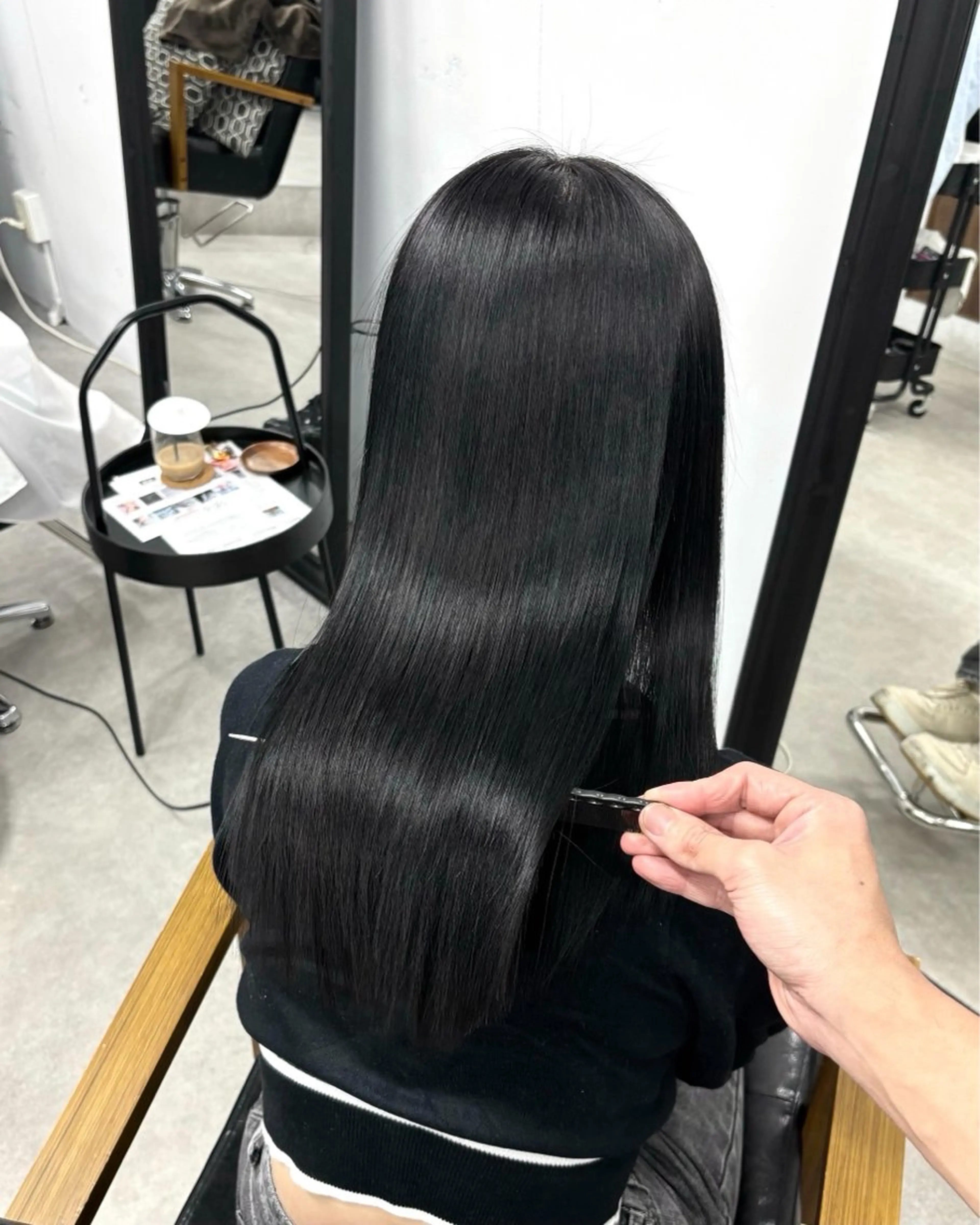 初回🫧　【サラサラ髪✨️】髪質改善縮毛矯正ストレートエステ🦍⋆͛*͛💬の写真