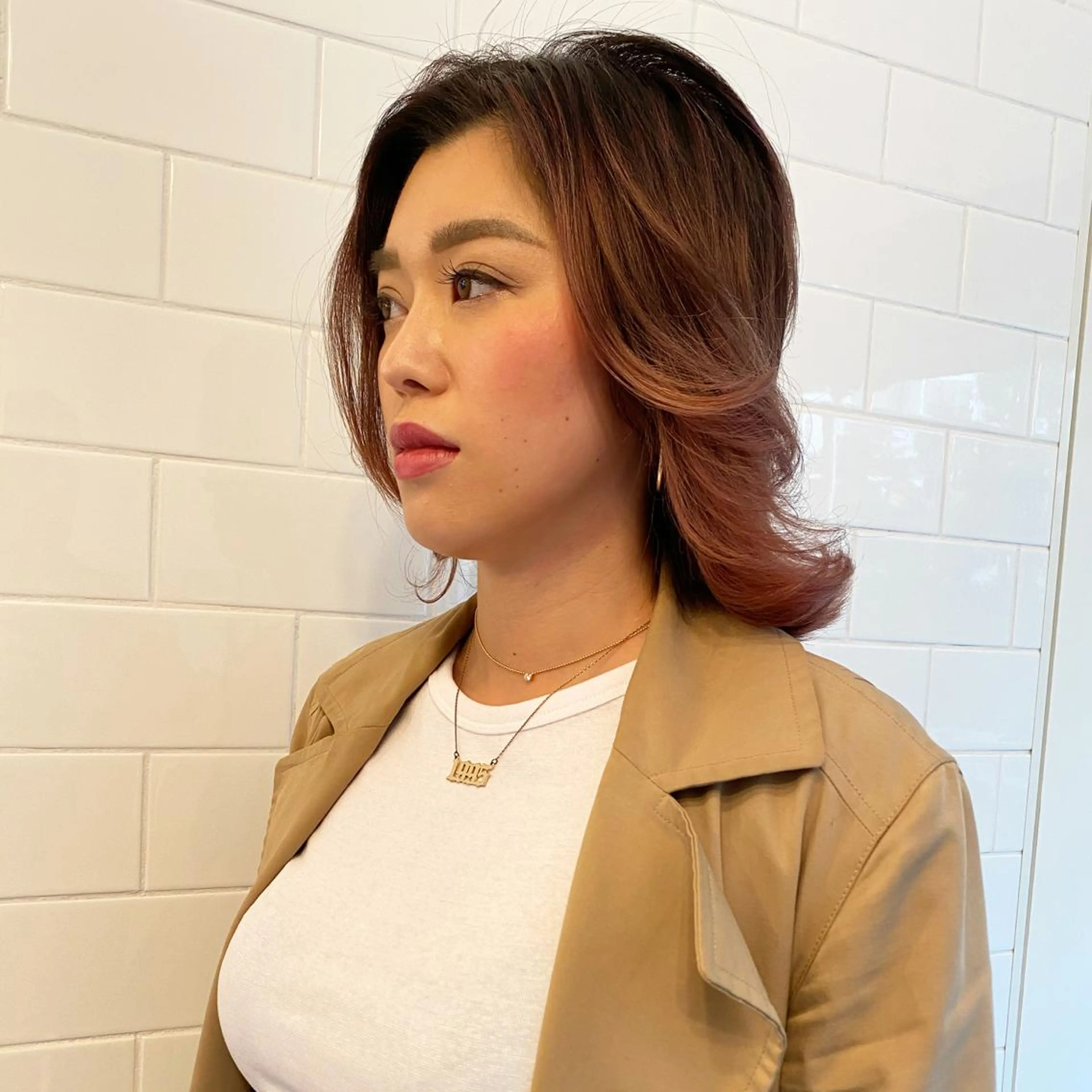 セミロング カラー パーマ ヘアアレンジ キッズ ネイル マツエク・マツパ 中元 淳のヘアスタイル