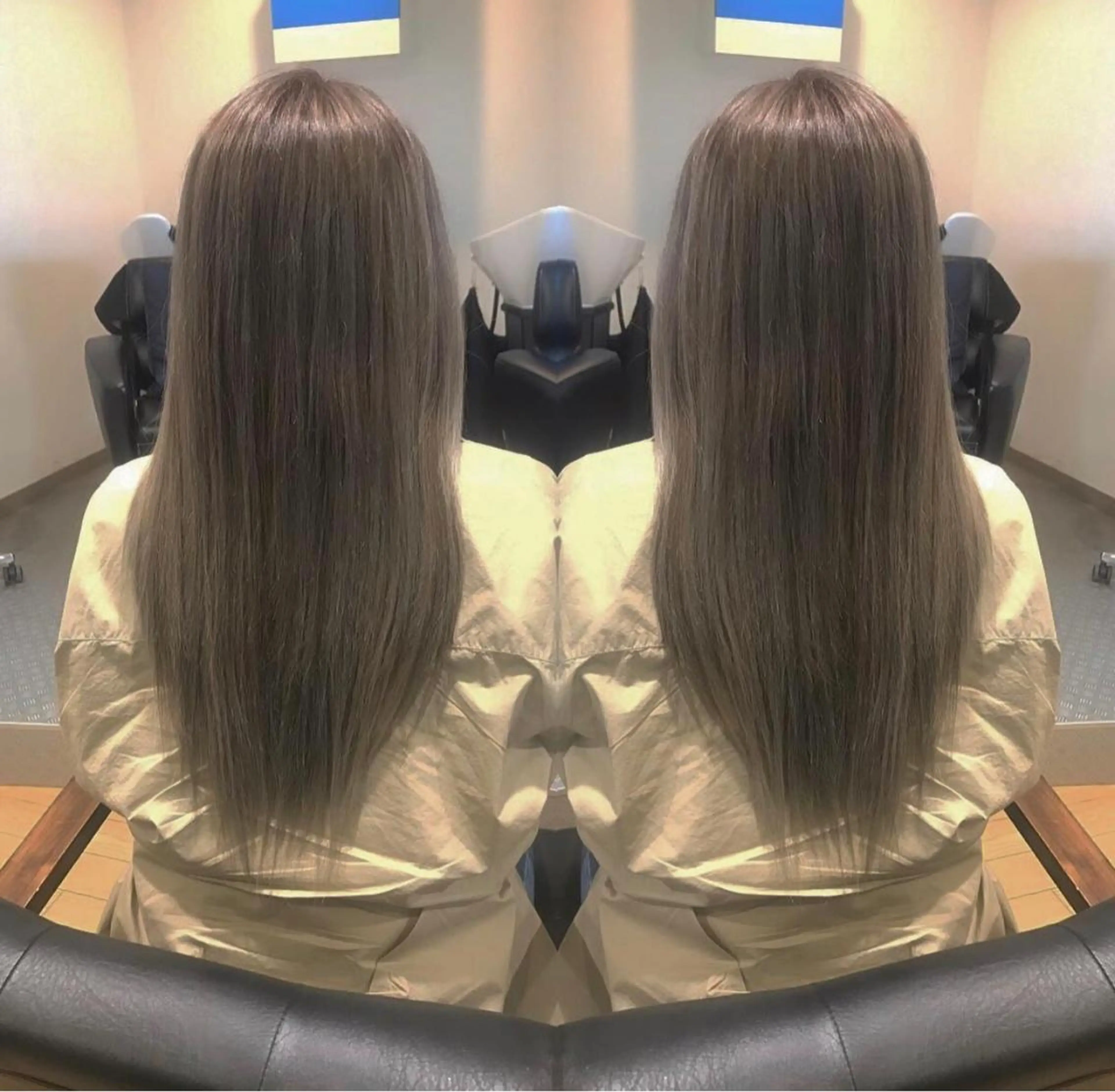 セミロング 美魔女 美容師NAOのヘアスタイル