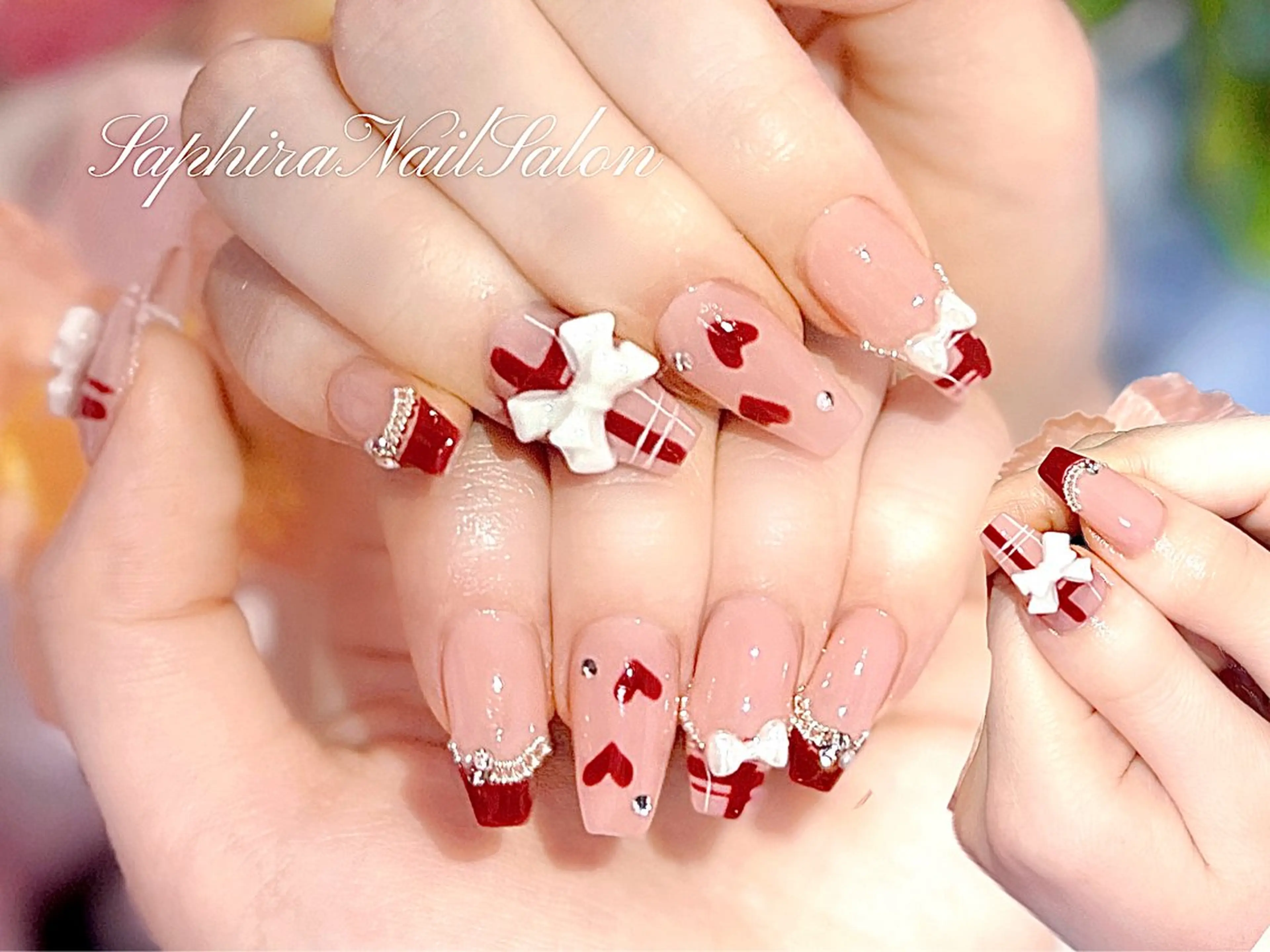 カラー ハンドネイル Saphiraネイル サロン錦糸町のネイルデザイン