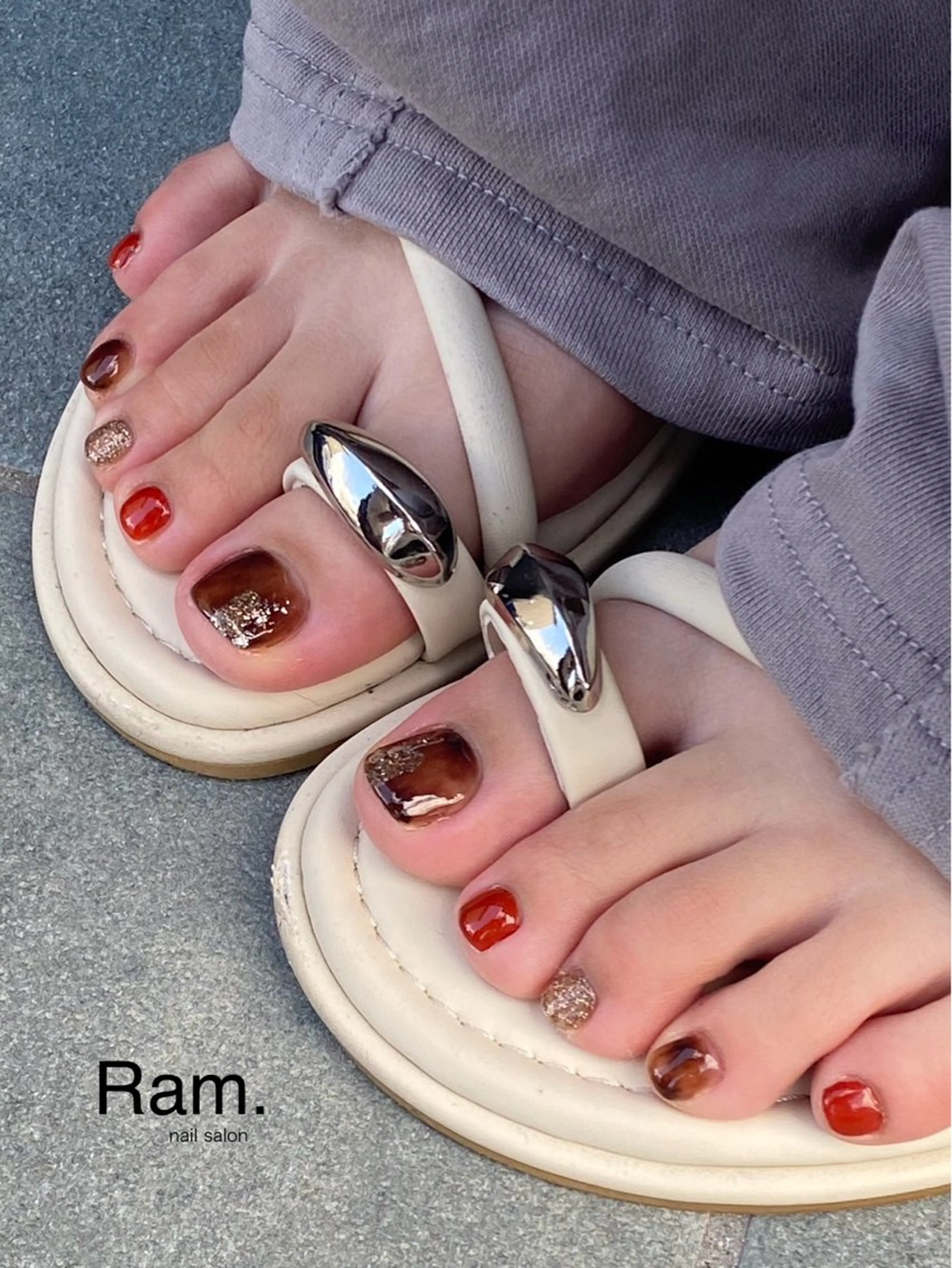 ネイル アートネイル フットネイル HOMEsalon_ Ram nailのネイルデザイン