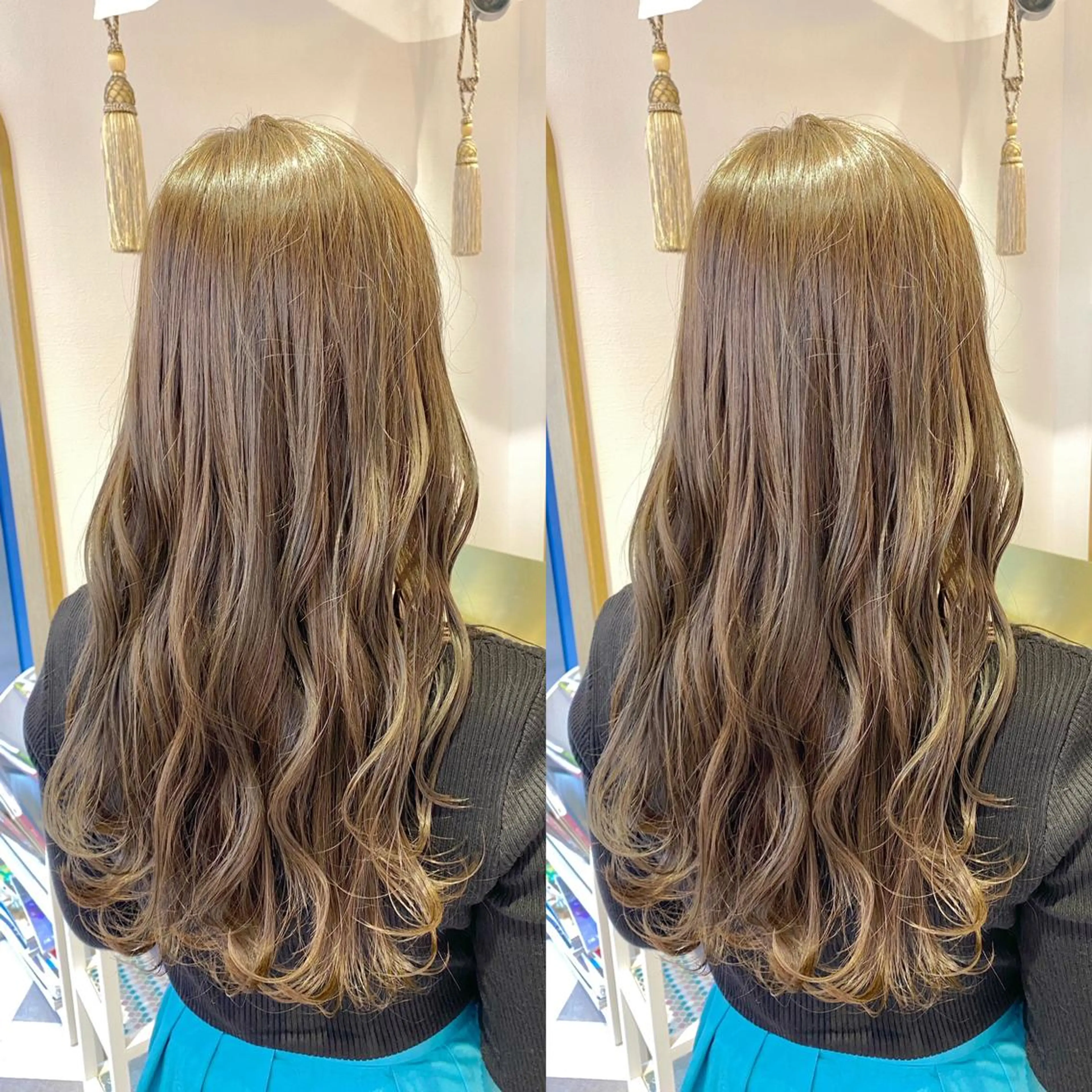 ロング カット ヘアカラー トリートメント レイヤーカット /透明感カラー西田のヘアスタイル