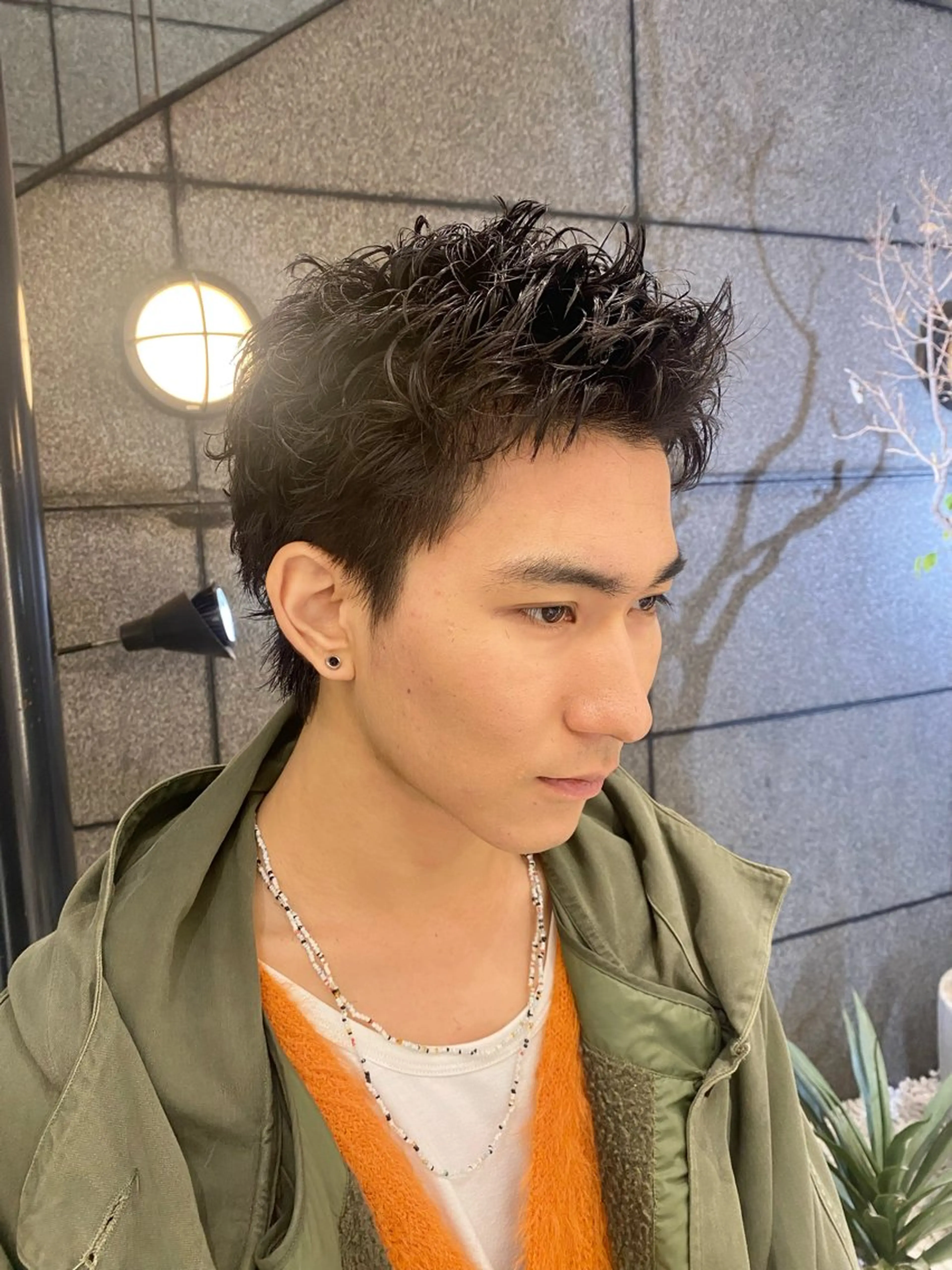 ショート パーマ メンズ 酸スト/フェザー パーマ/三谷海斗のヘアスタイル