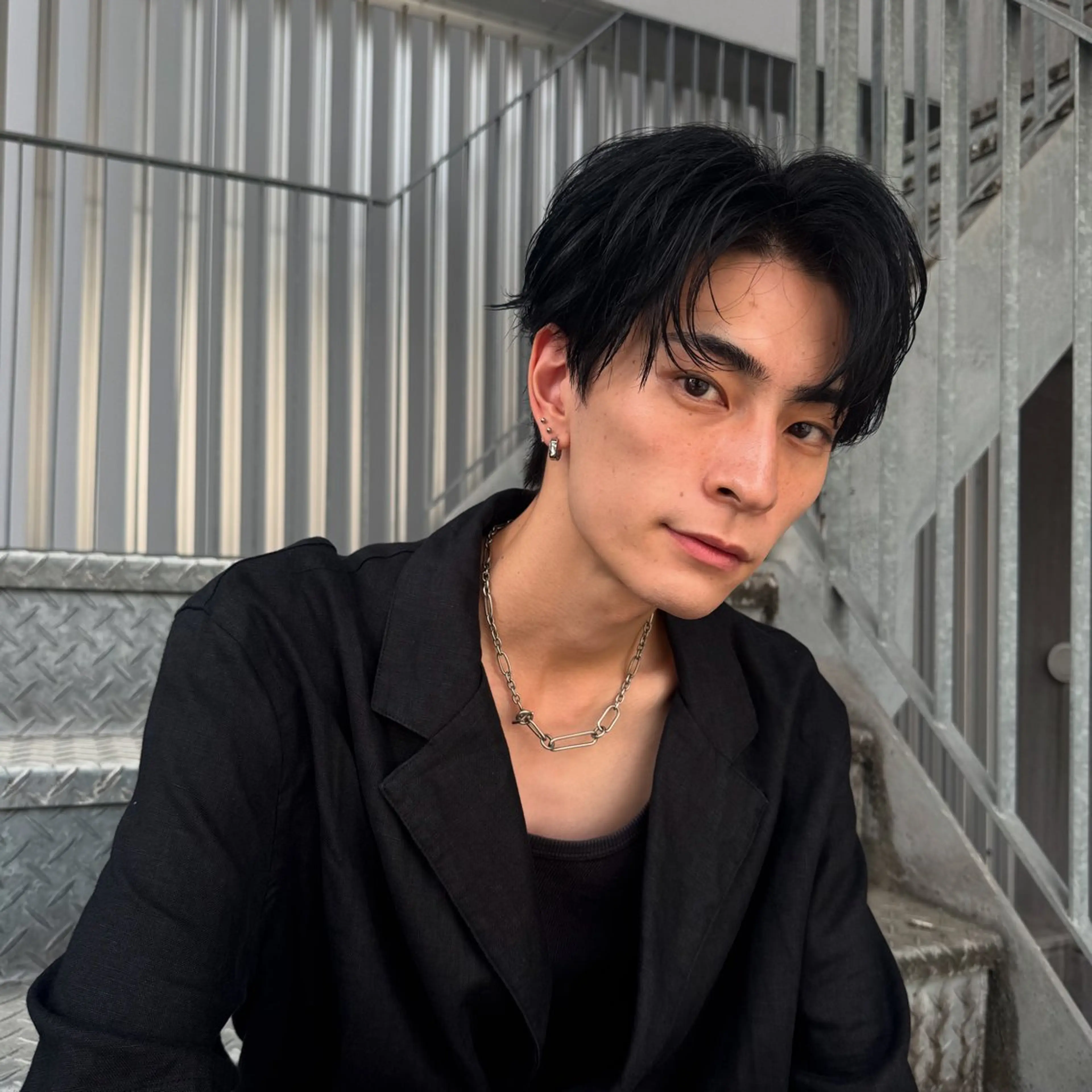 メンズ フェザーパーマ/ 曲がる矯正/酒井壮大のヘアスタイル