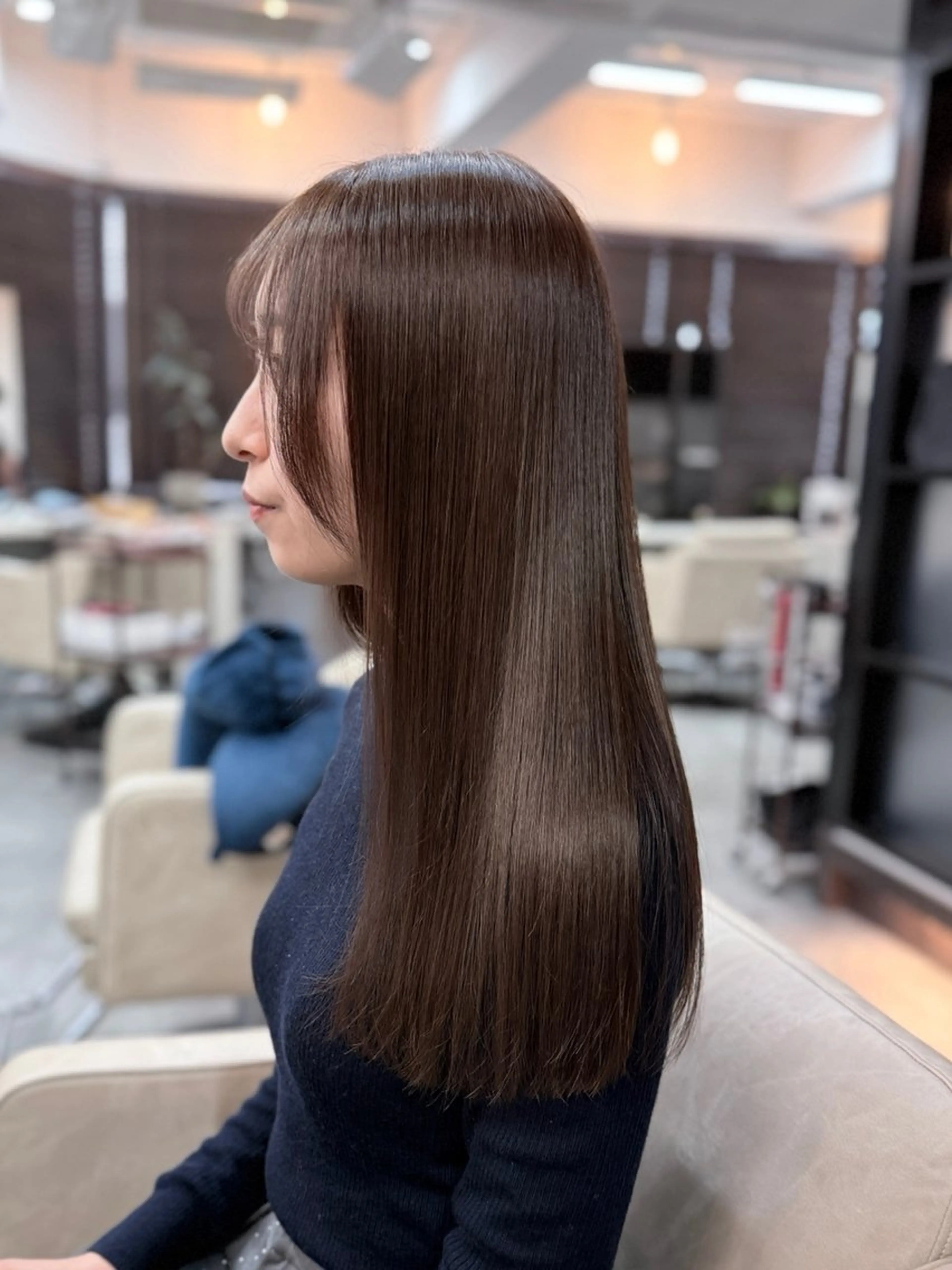 ロング カット ヘアカラー トリートメント 池袋/髪質改善/ 美髪矯正/ボブのヘアスタイル
