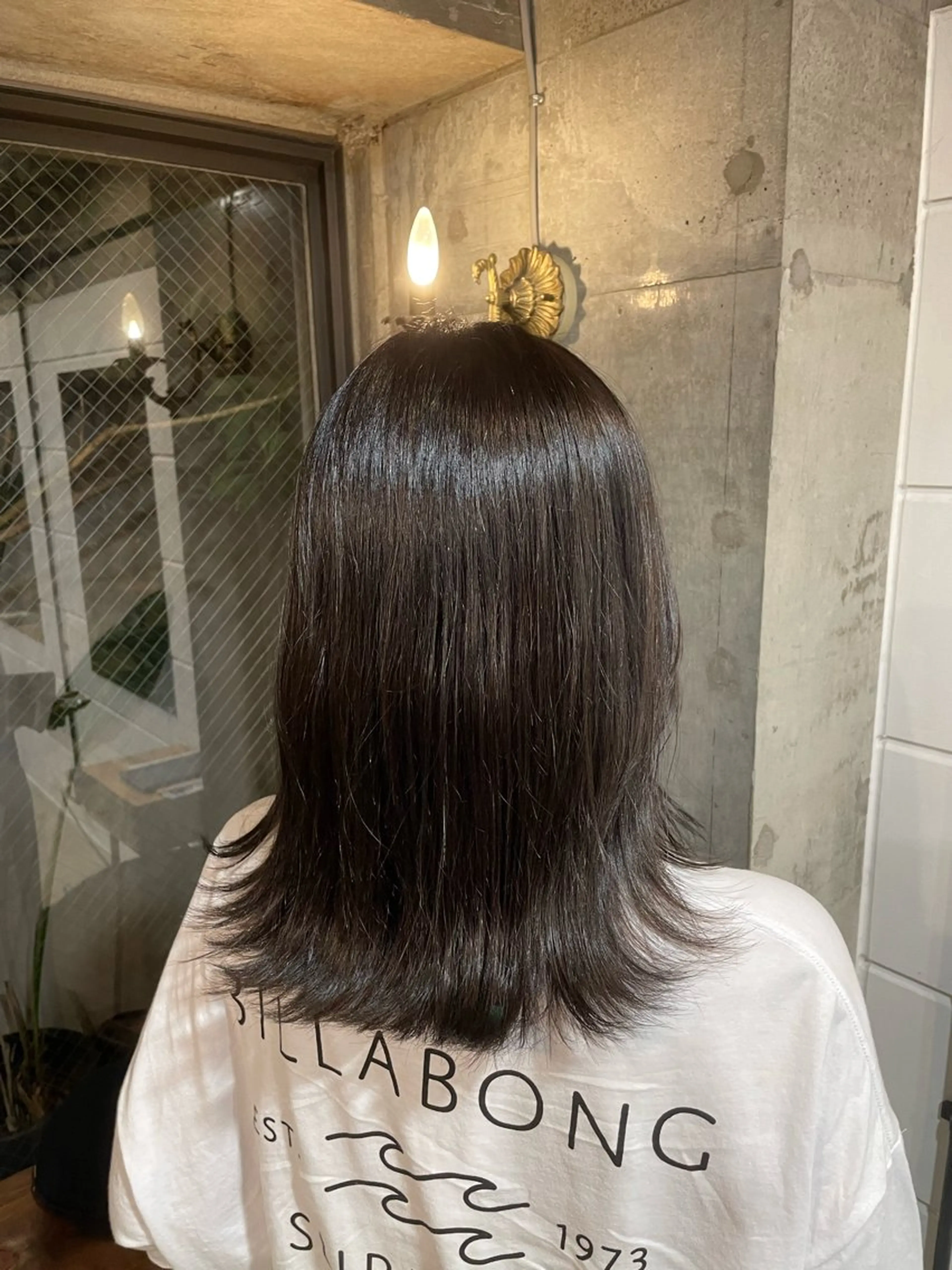 ミディアム カラー 透明感カラー 【お洒落パーマ】 Elme　肥塚康汰郎のヘアスタイル