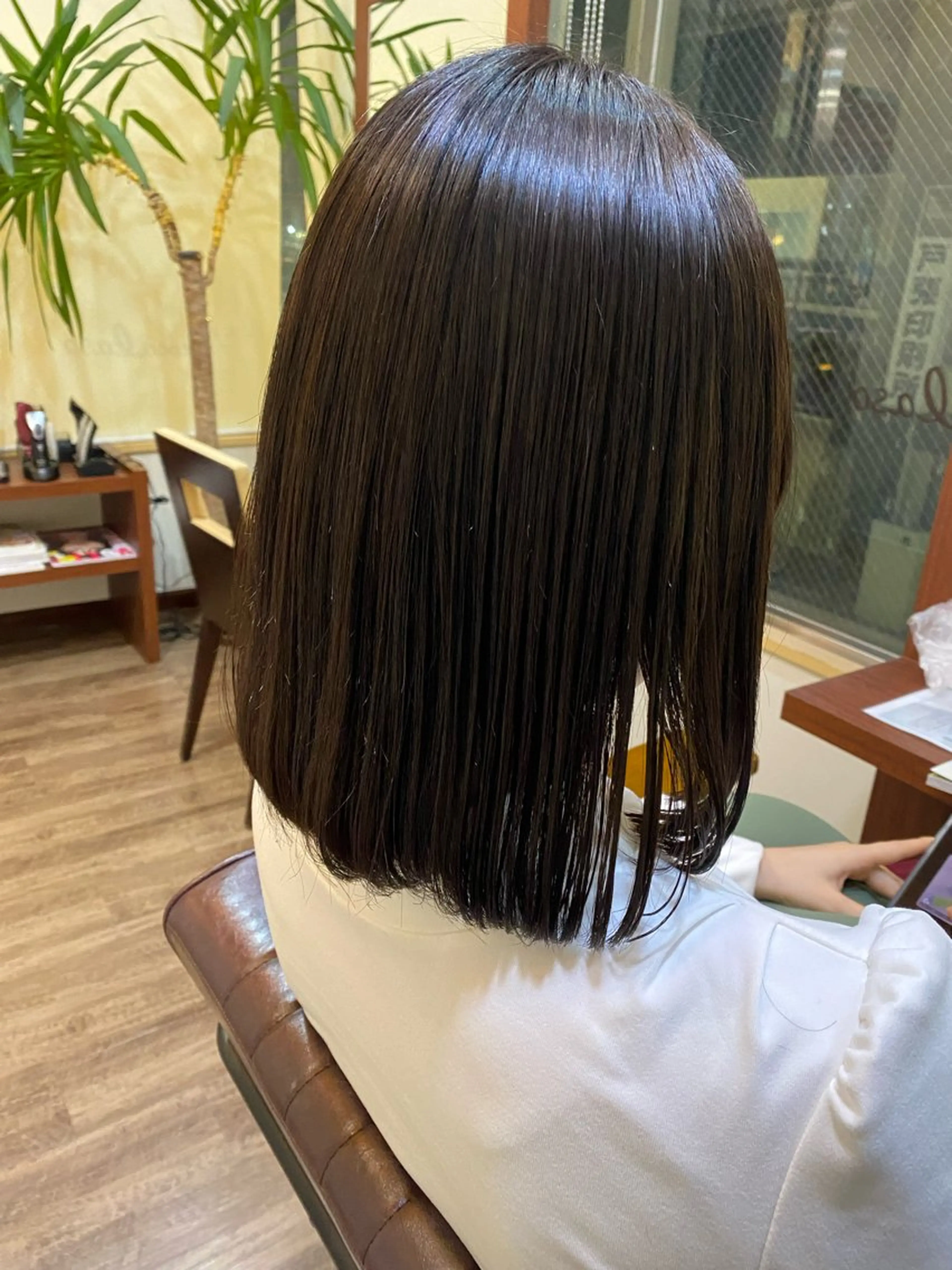 ミディアム カット 冨樫 怜央のヘアスタイル