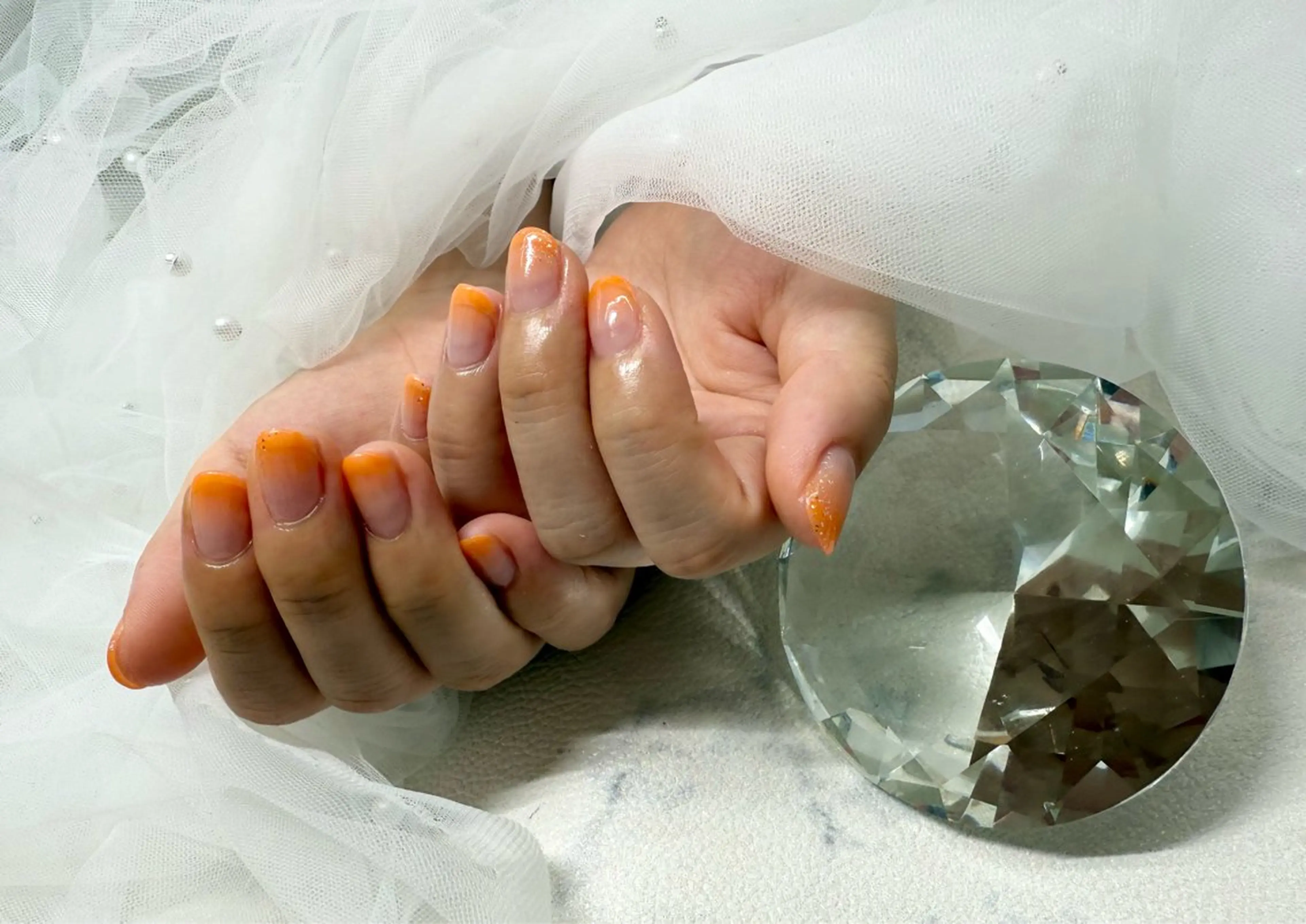 ネイル グラデーション オレンジ Regina Marinaのネイルデザイン