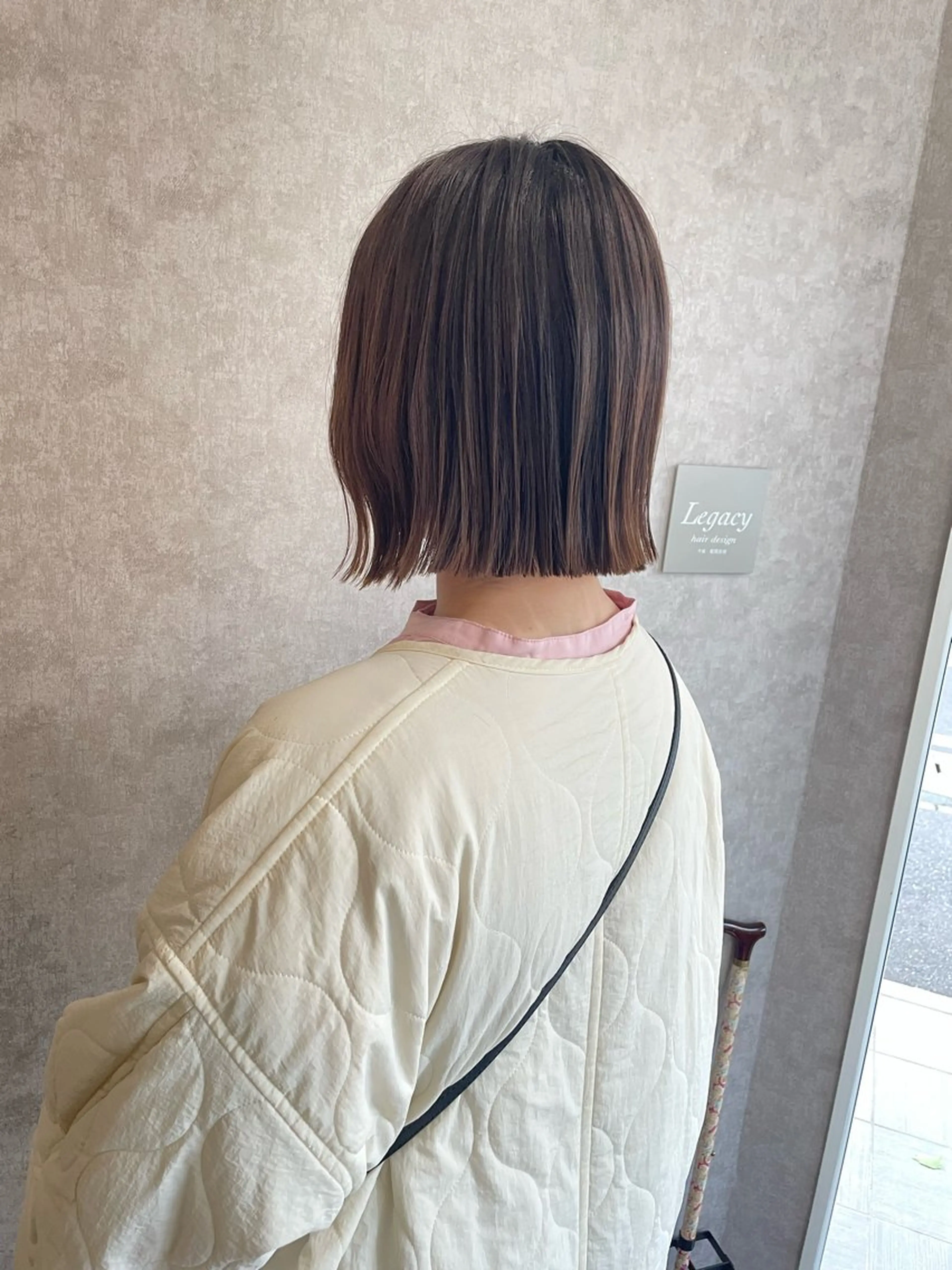 ショート カラー 縮毛矯正ボブ/ 髪質改善/カットのヘアスタイル