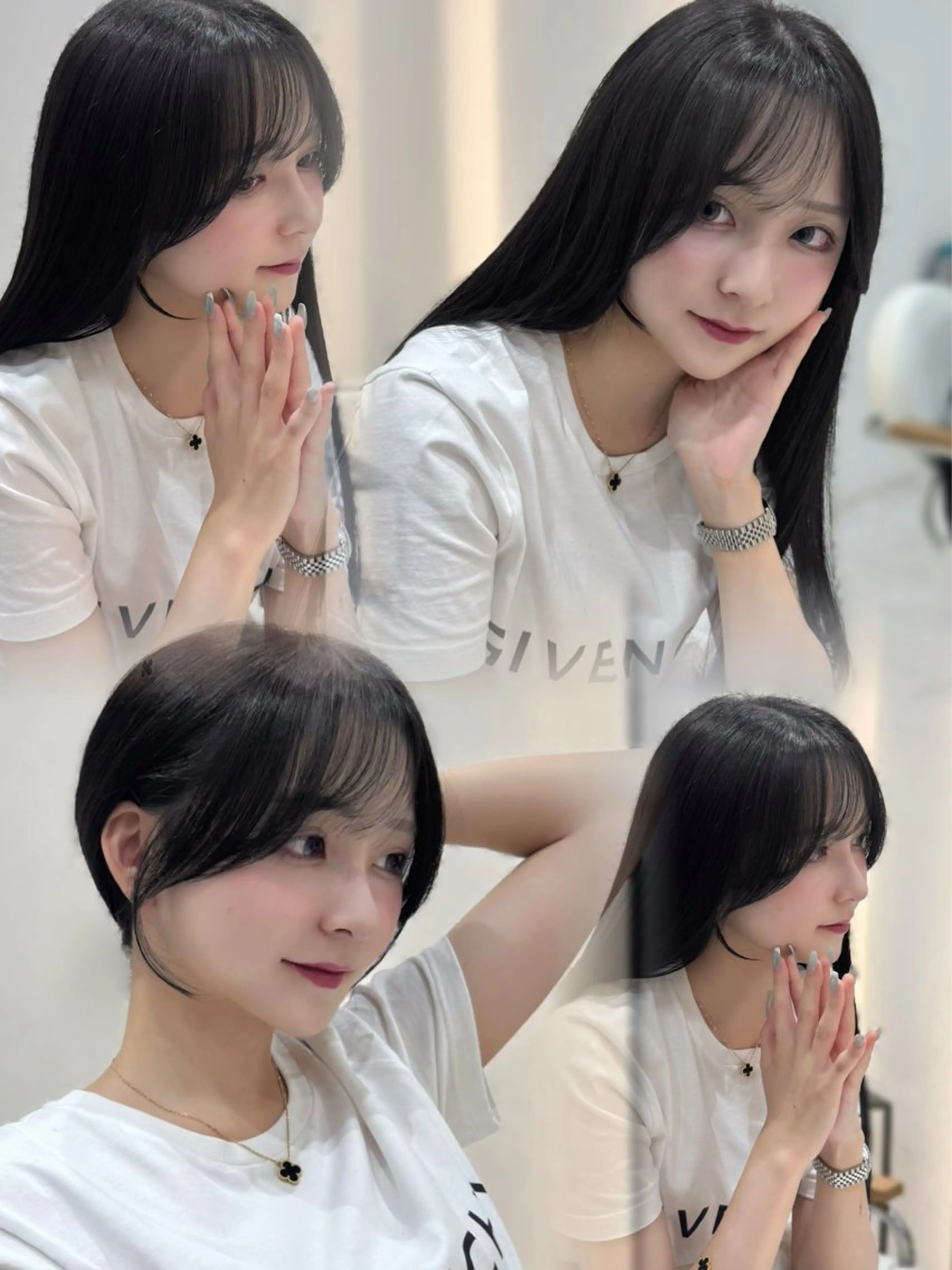 ロング カット ヘアカラー トリートメント 韓国ヘア🩶侑矢 艶髪透明感/福岡のヘアスタイル