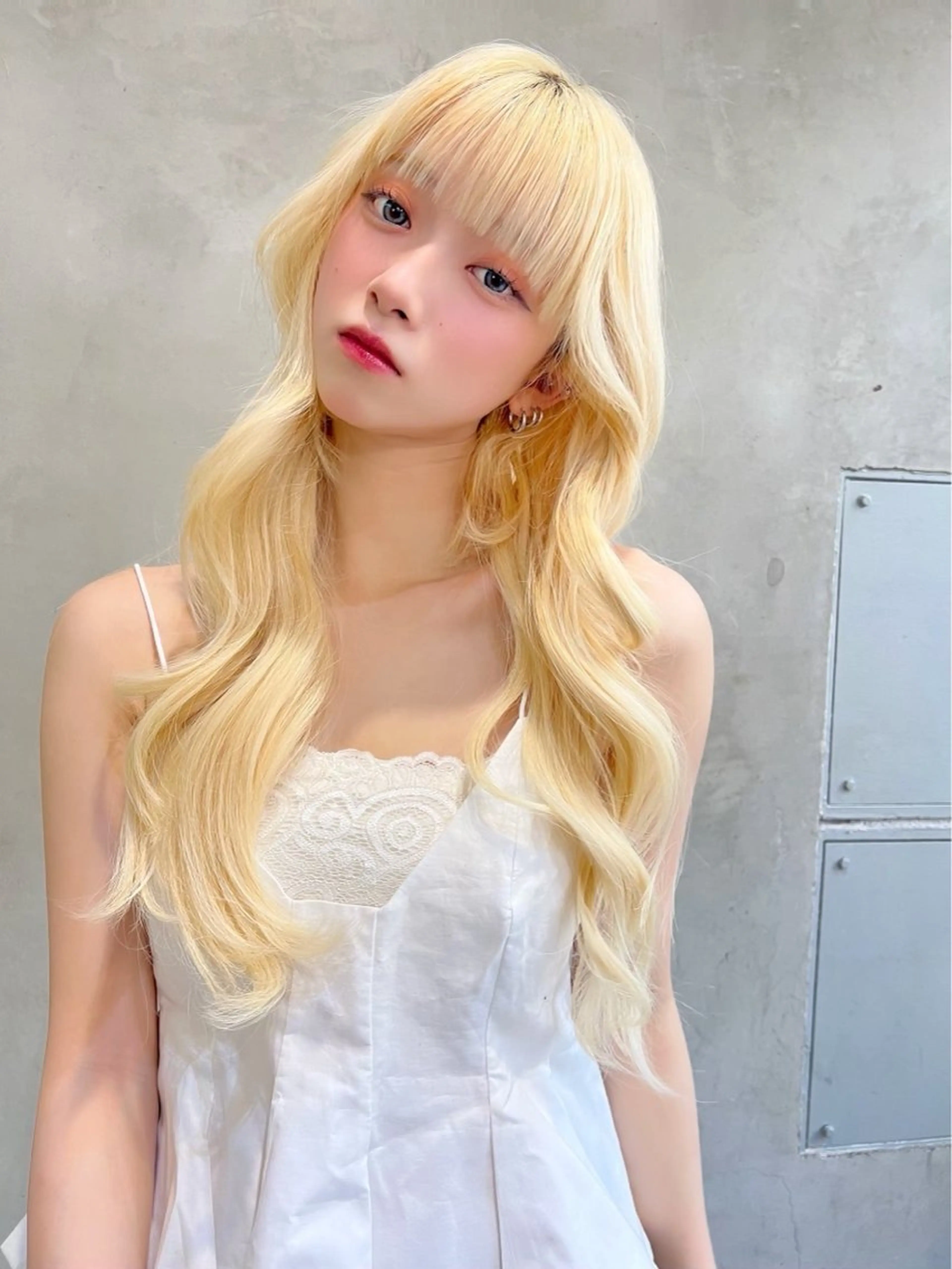 ロング カラー ブロンド カット ヘアカラー トリートメント ヘアセット 🏄MUSASHI カラー/レイヤー/のヘアスタイル