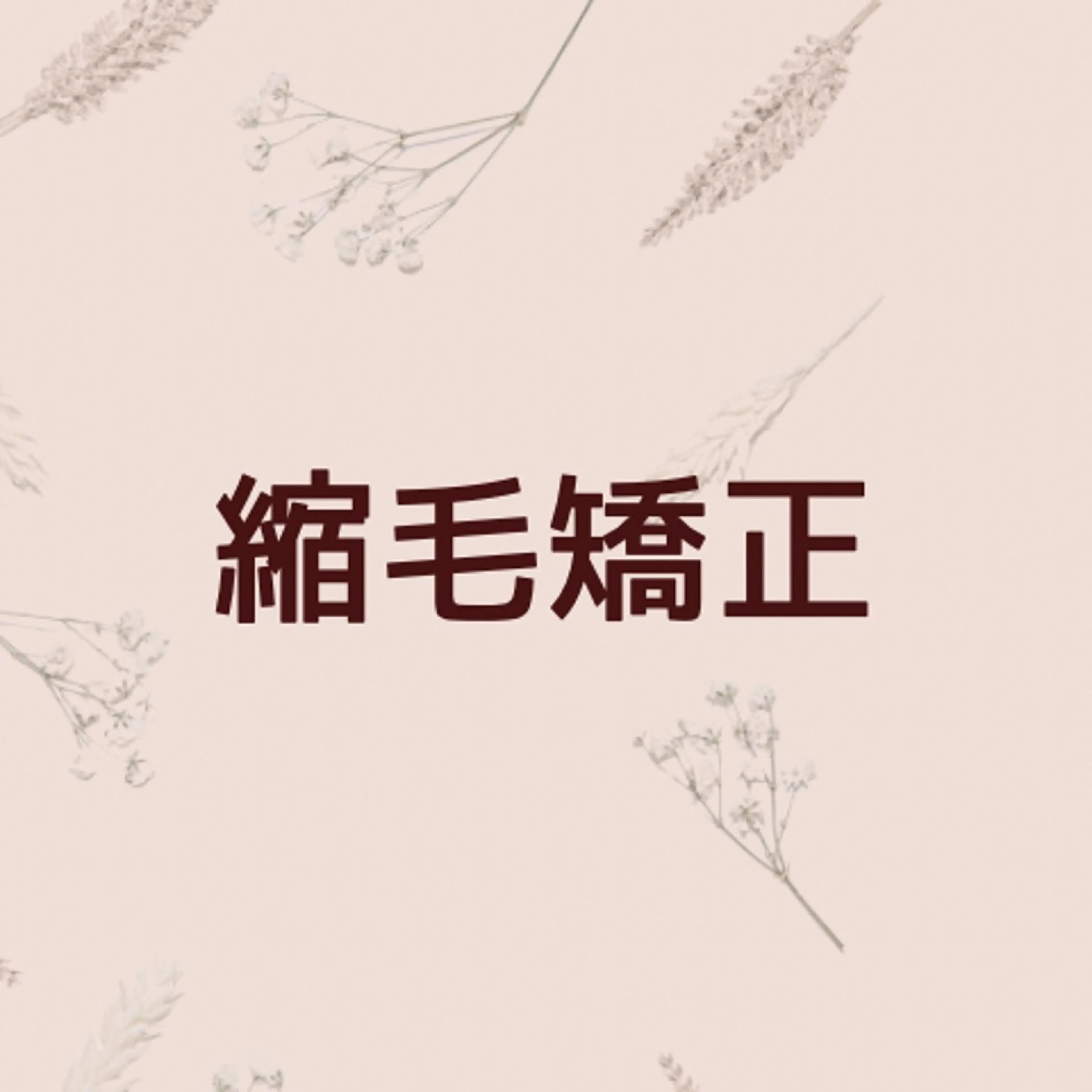 『硬毛、ダメージ少の方におすすめ』髪質改善縮毛矯正の写真