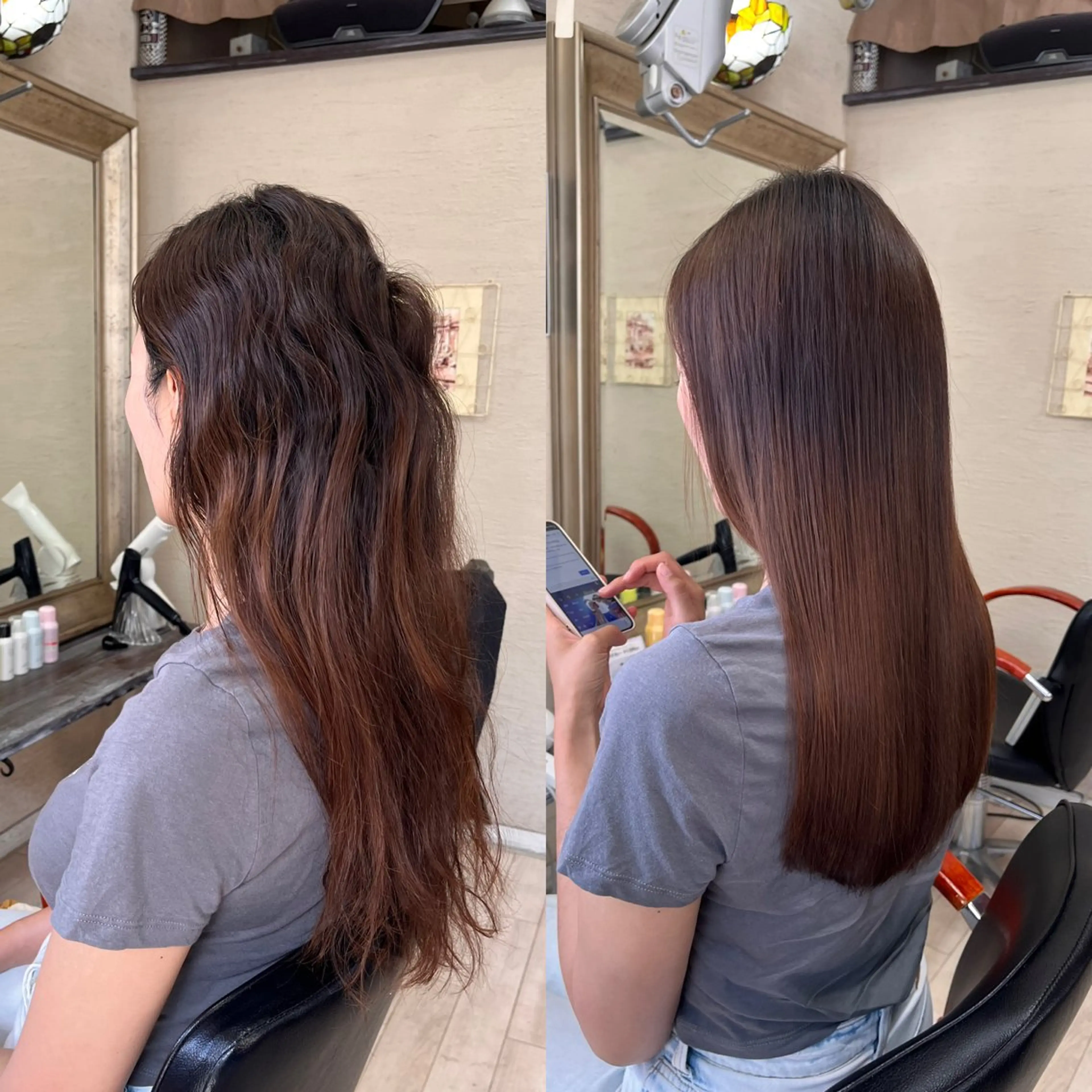 ロング カラー 髪質改善 縮毛矯正 カット ヘアカラー 縮毛矯正 トリートメント ✨髪質改善・縮毛矯正 専門美容室マーベルのヘアスタイル