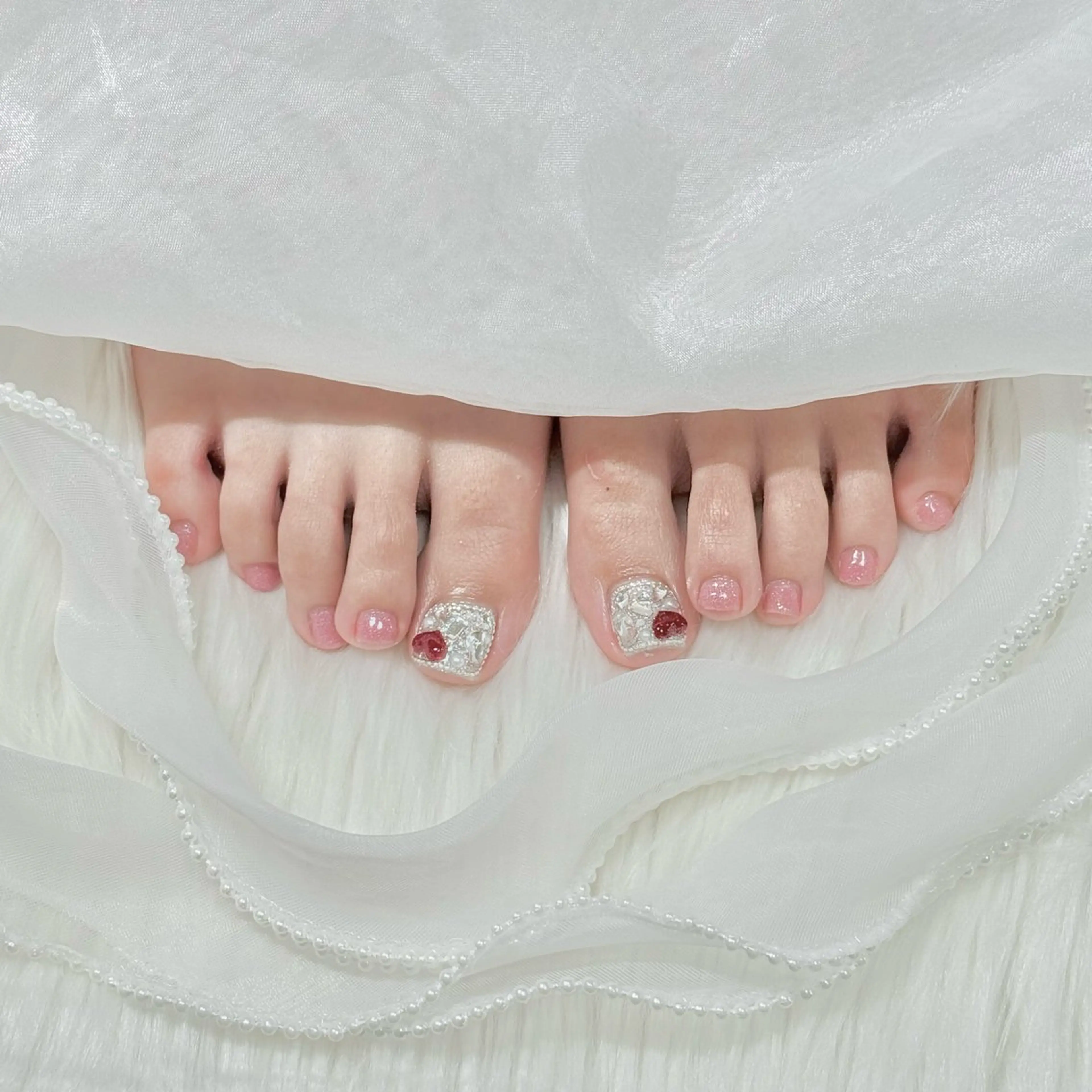 ネイル フットネイル ✩.*🎀 aoi🎀のネイルデザイン