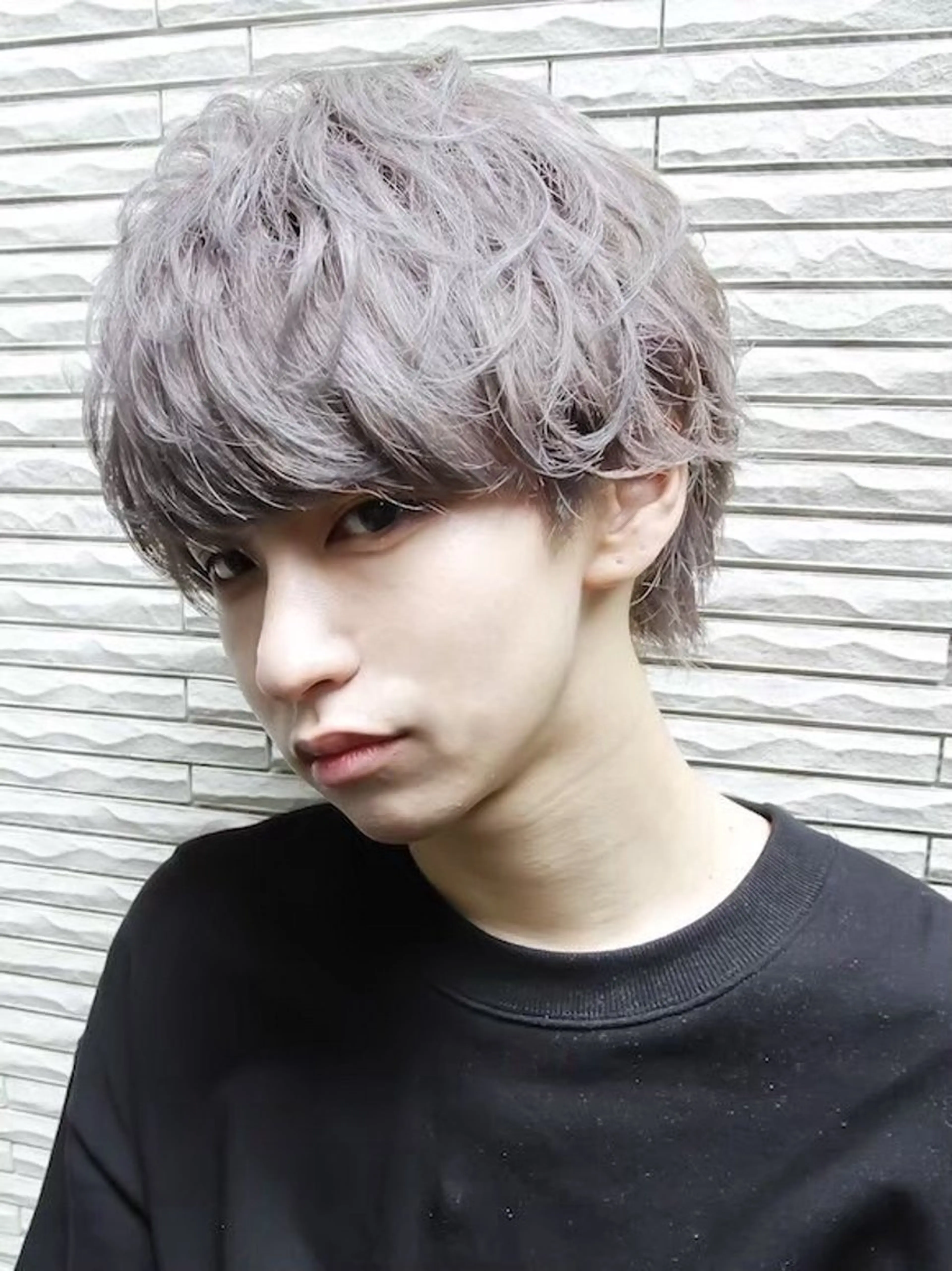 メンズ アイブロウ メンズパーマ 下まつげパーマモデル Mayuのヘアスタイル
