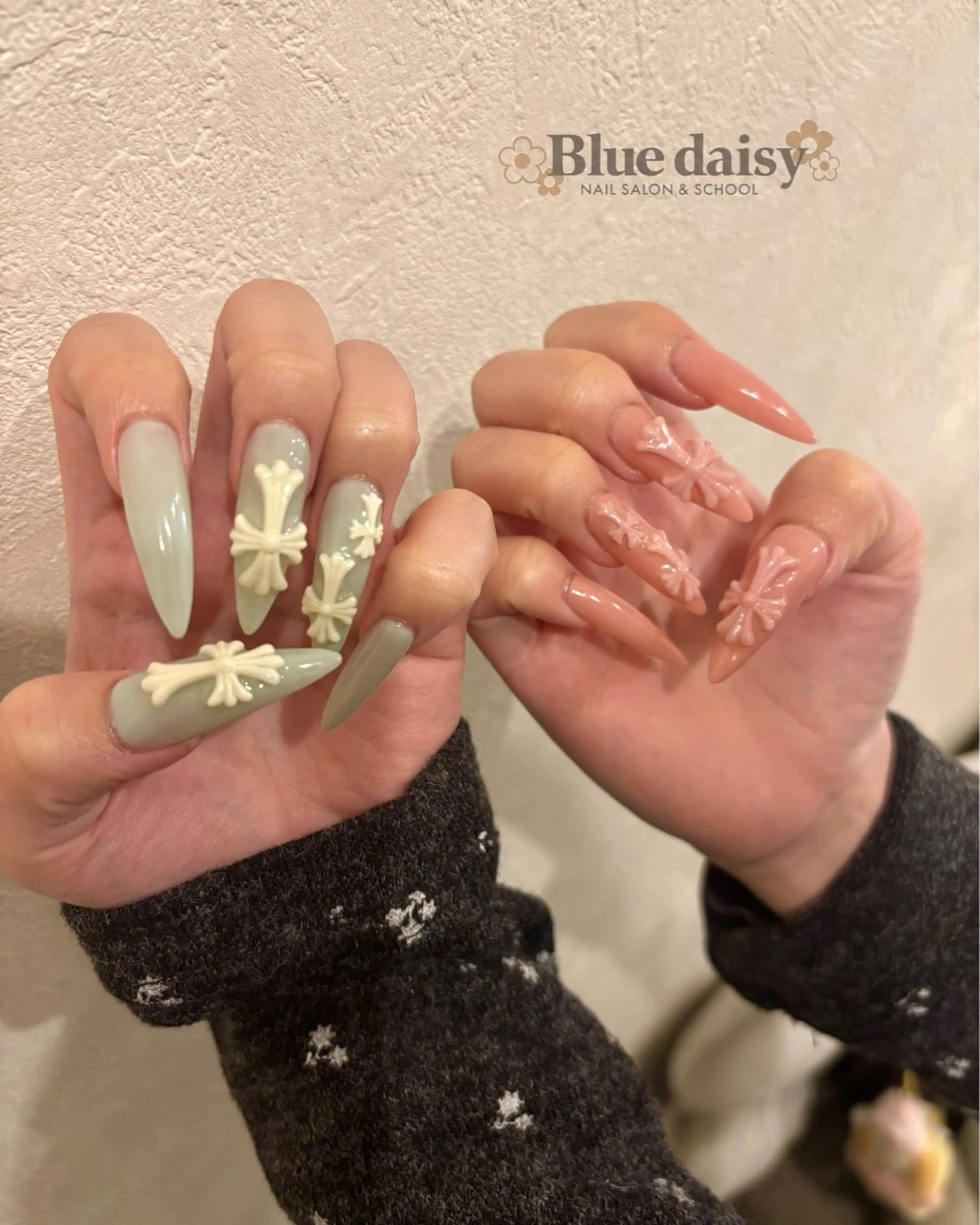 ネイル ハンドネイル Blue daisy 栄本店のネイルデザイン