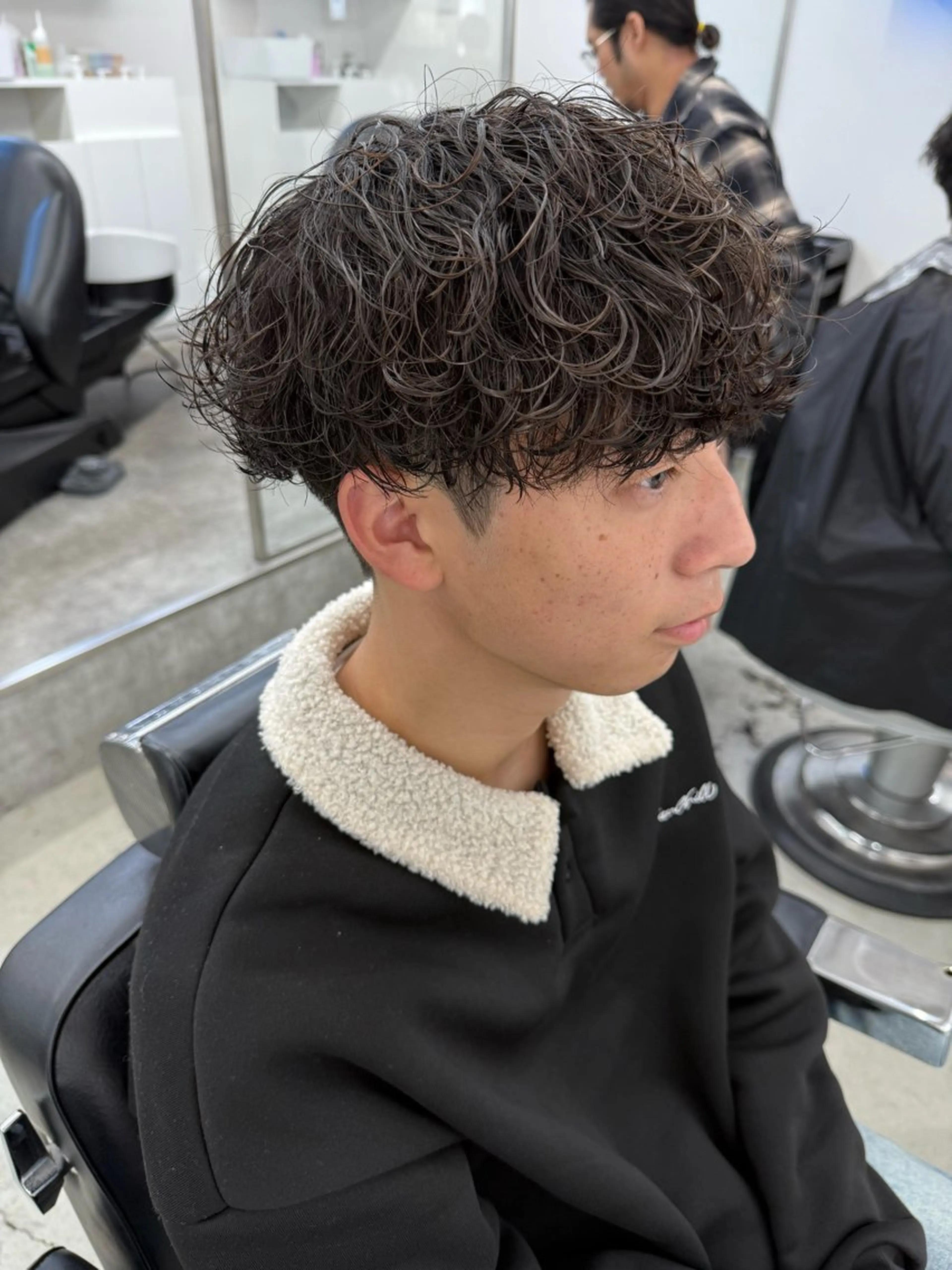 ショート パーマ メンズ カット パーマ トリートメント 亀井隆汰/メンズ専門 パーマ特化美容師のヘアスタイル