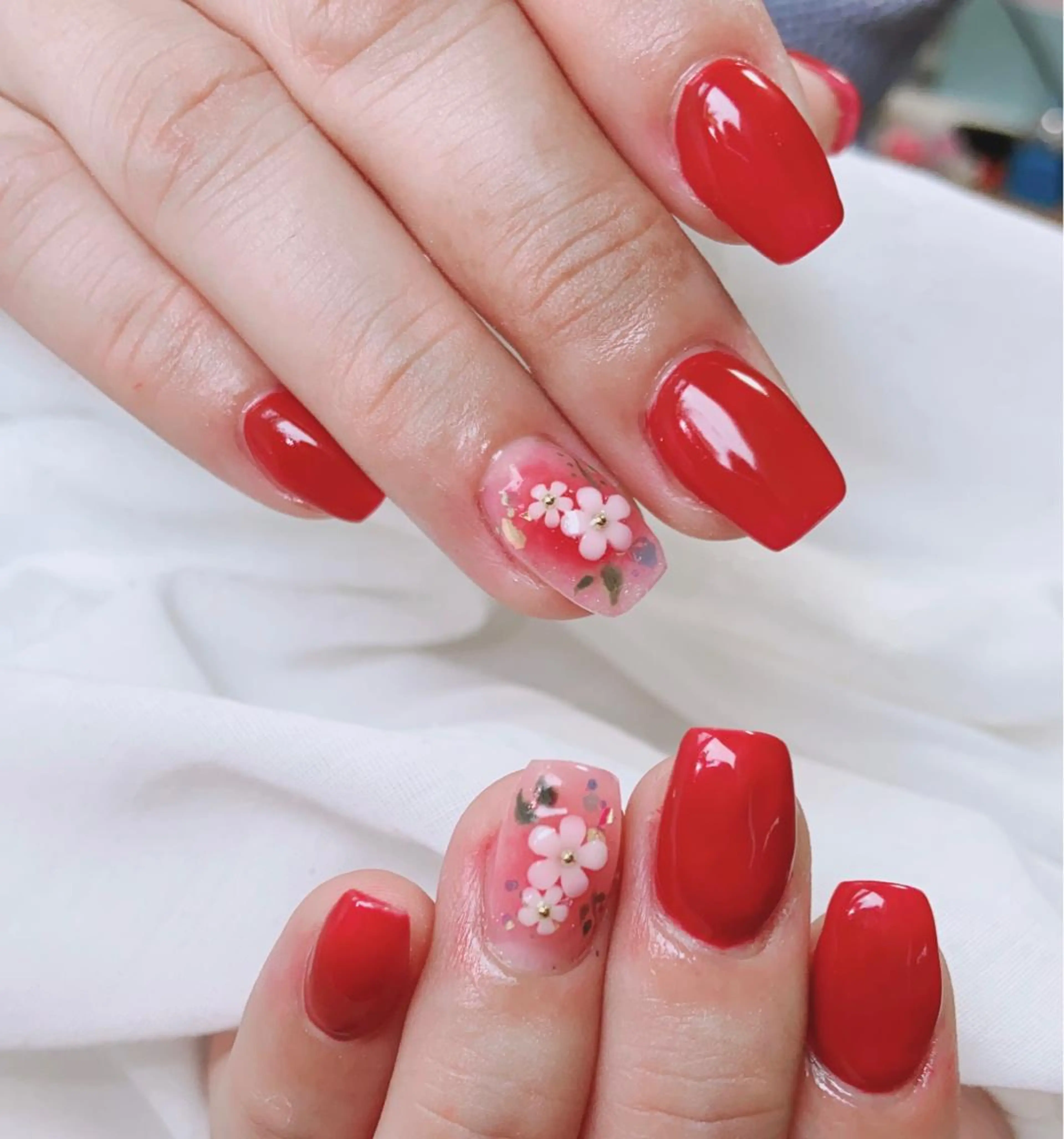 ネイル ジェルネイル ワンカラーネイル HandSnail 座間自宅ネイルサロンのネイルデザイン