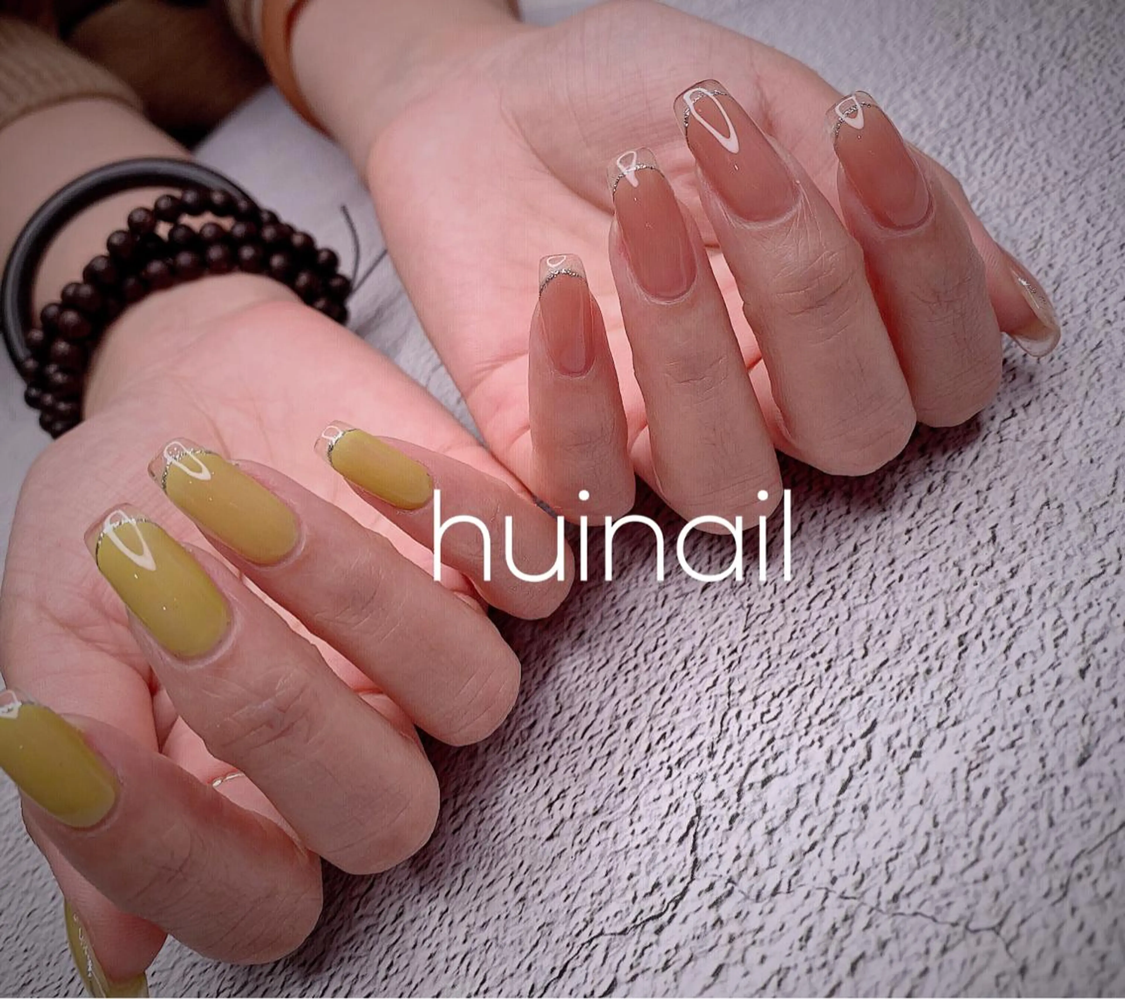 セミロング めぐみのネイルサロン スタッフ練習のネイルデザイン