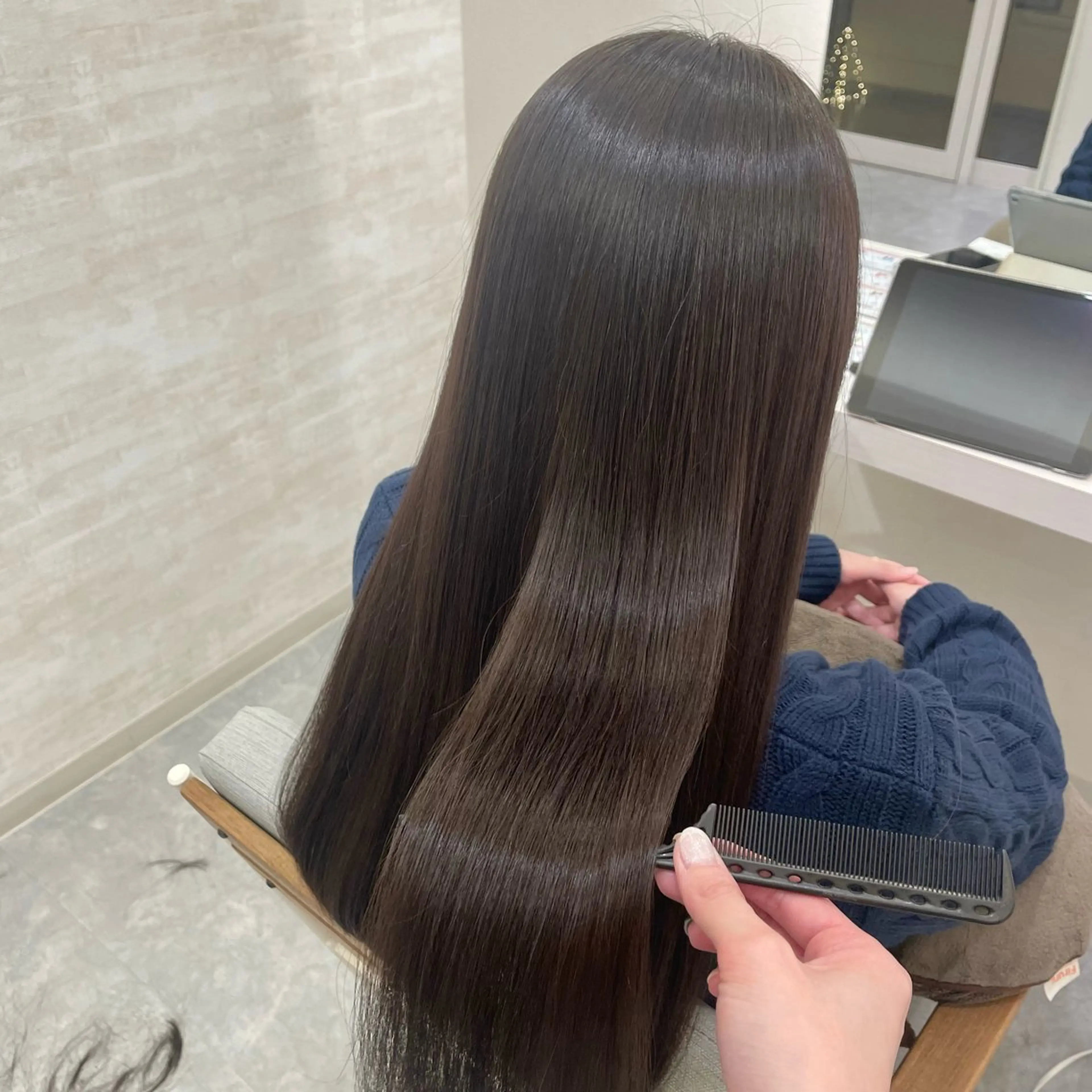 ロング カラー 透明感カラー グレージュ トリートメント カット ヘアカラー トリートメント 髪質改善&ヘアケア /菊池琉那のヘアスタイル