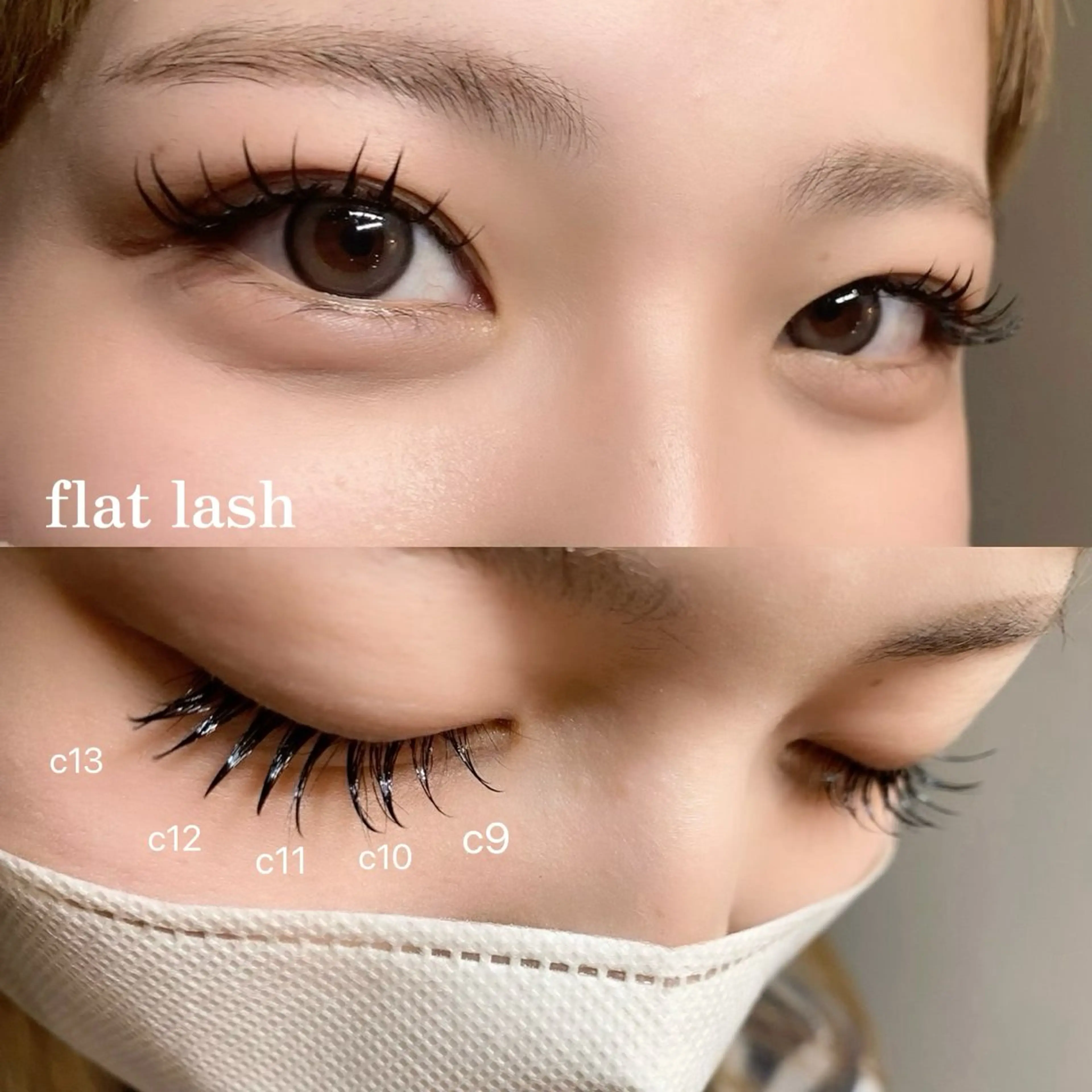 マツエク・マツパ フラットラッシュ Franc2 eyelashのマツエク・マツパデザイン