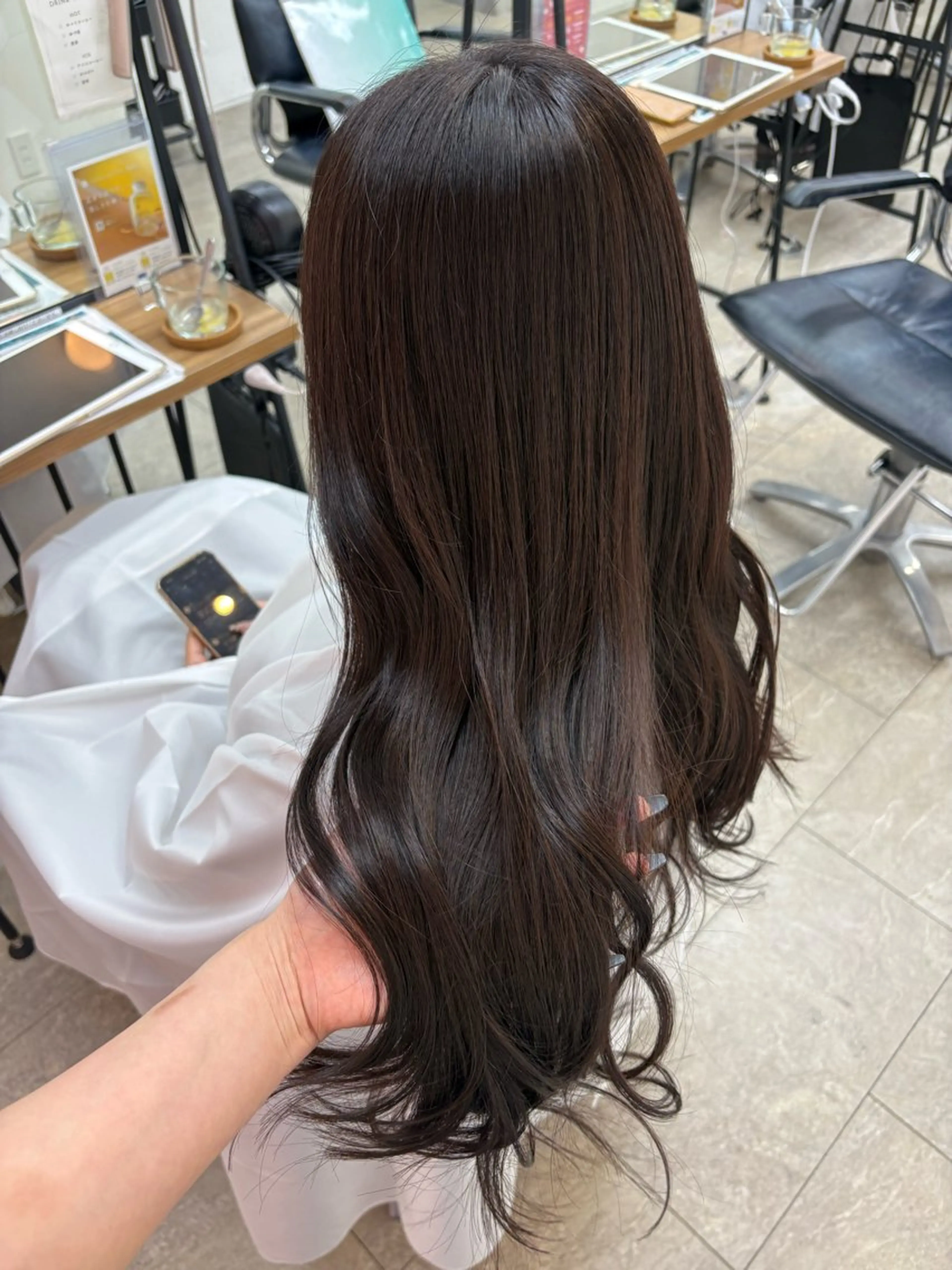 ロング カラー ブラウンカラー 透明感カラー カット ヘアカラー HASHI AYAKAのヘアスタイル