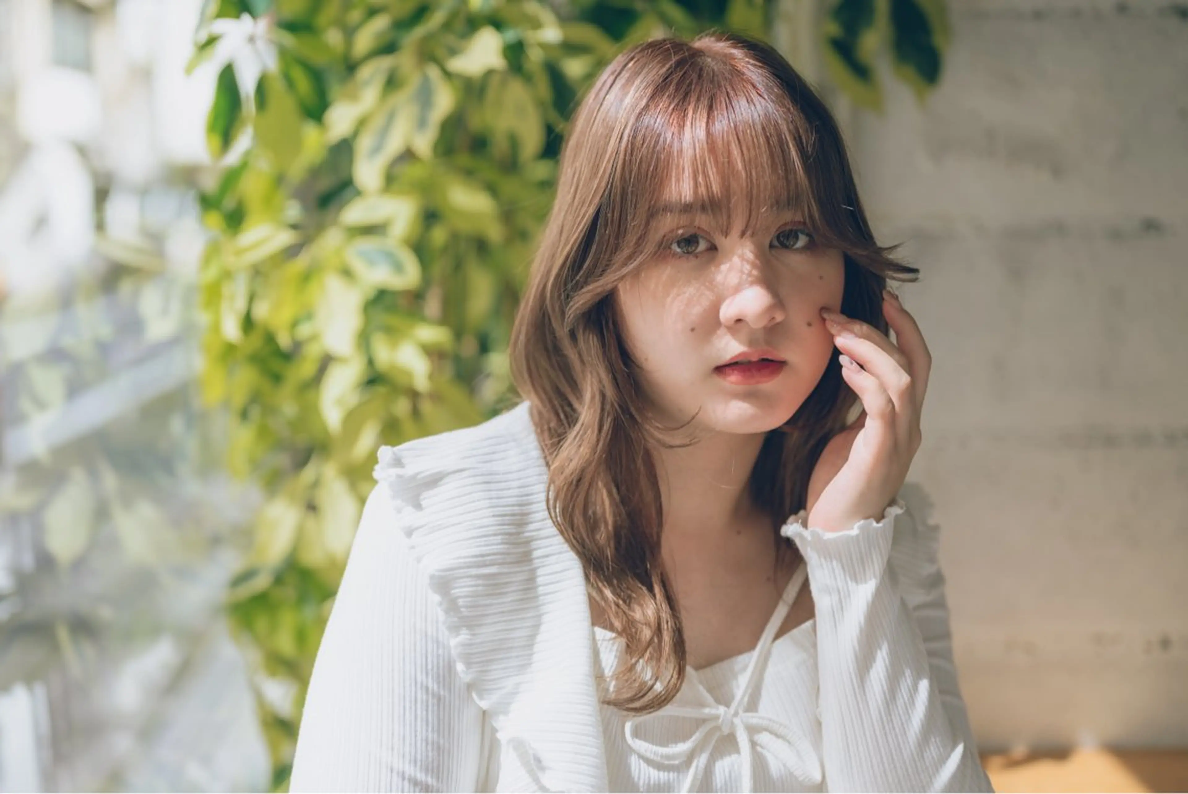 ミディアム カラー カット ヘアカラー トリートメント 【韓国レイヤー特化 ハッシュカット】のヘアスタイル