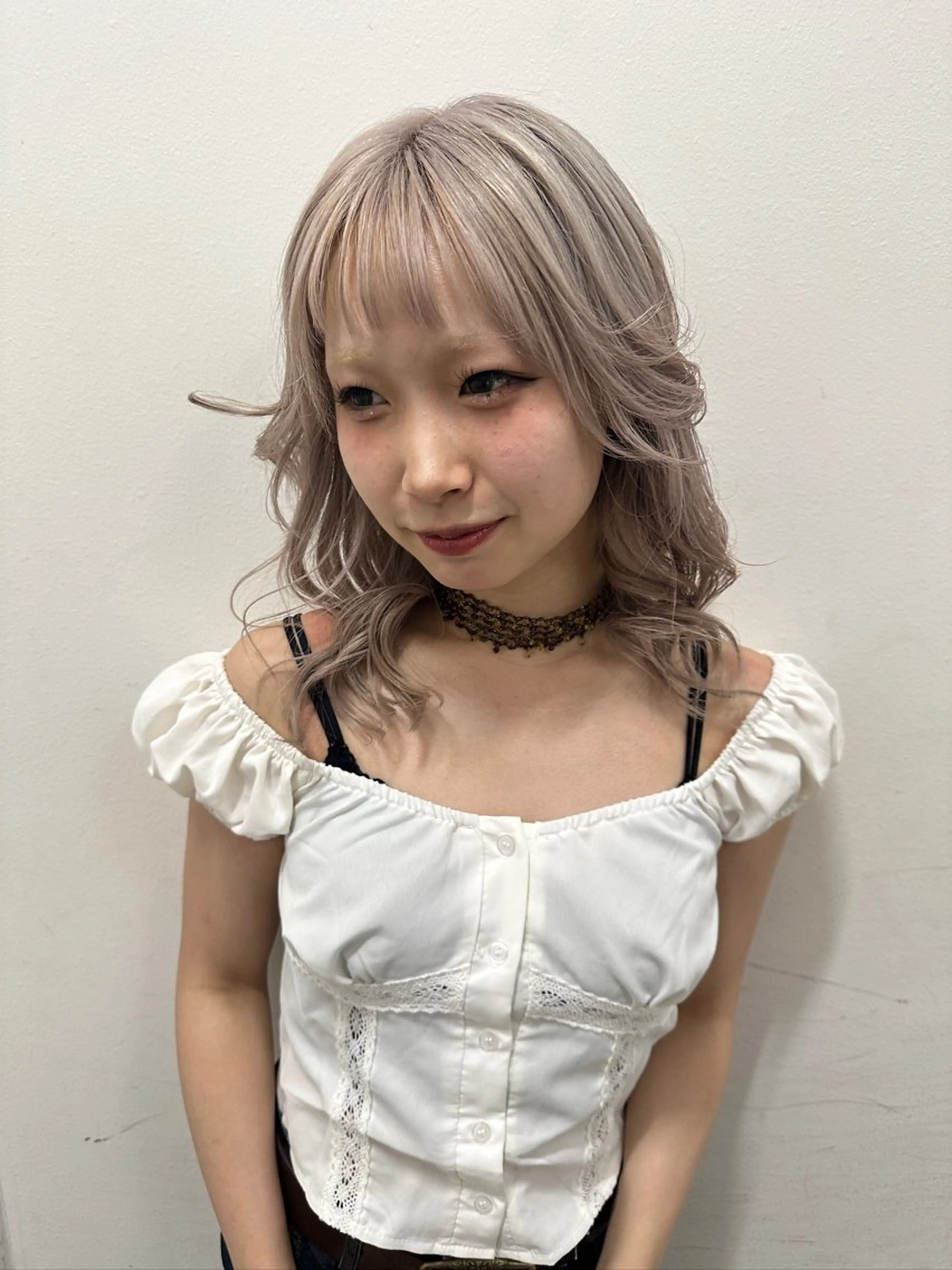 全頭ブリーチカラーの写真