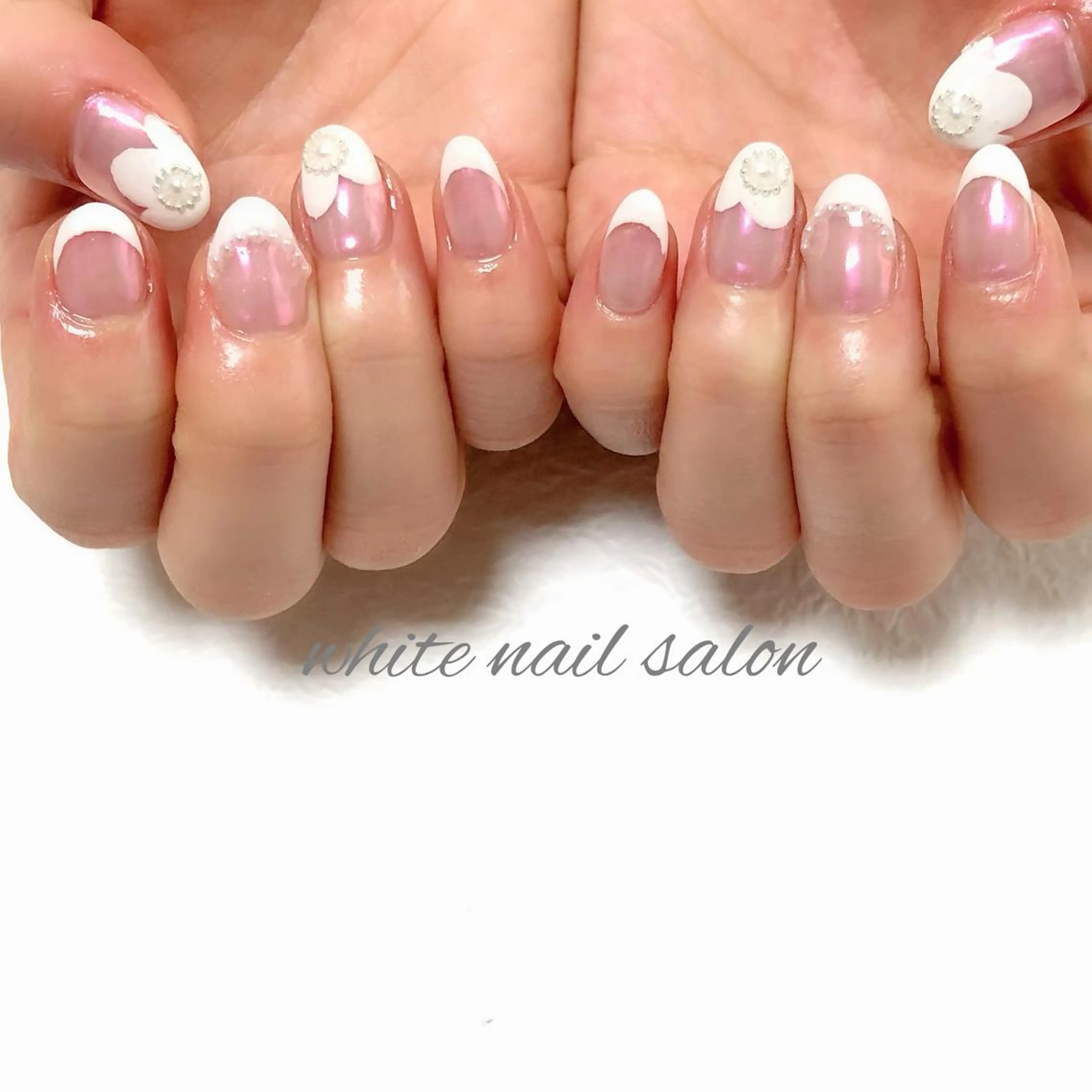 ネイル ジェルネイル ハードジェル 持ち込み ソフトジェル white nail salonのネイルデザイン