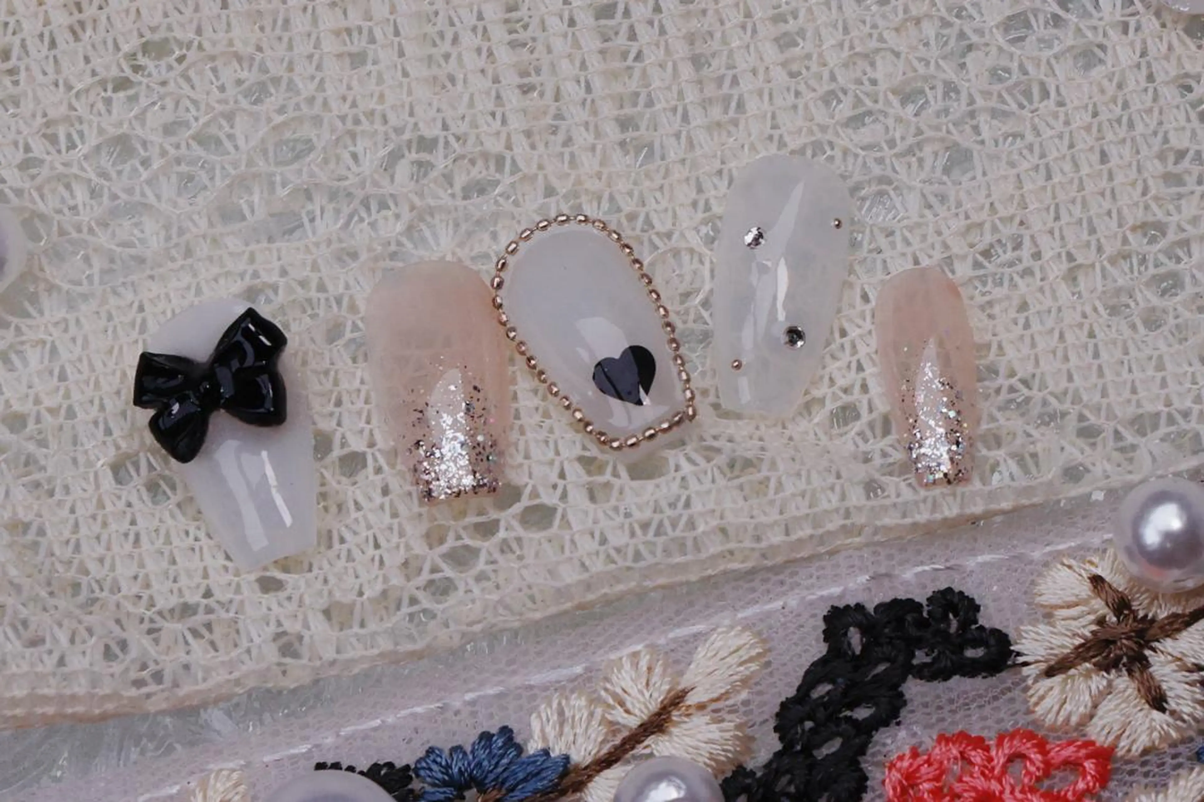 ネイル ハロウィン ロングネイル マグネットネイル スカルプネイル ネイルチップ MSSugar Nailのネイルデザイン