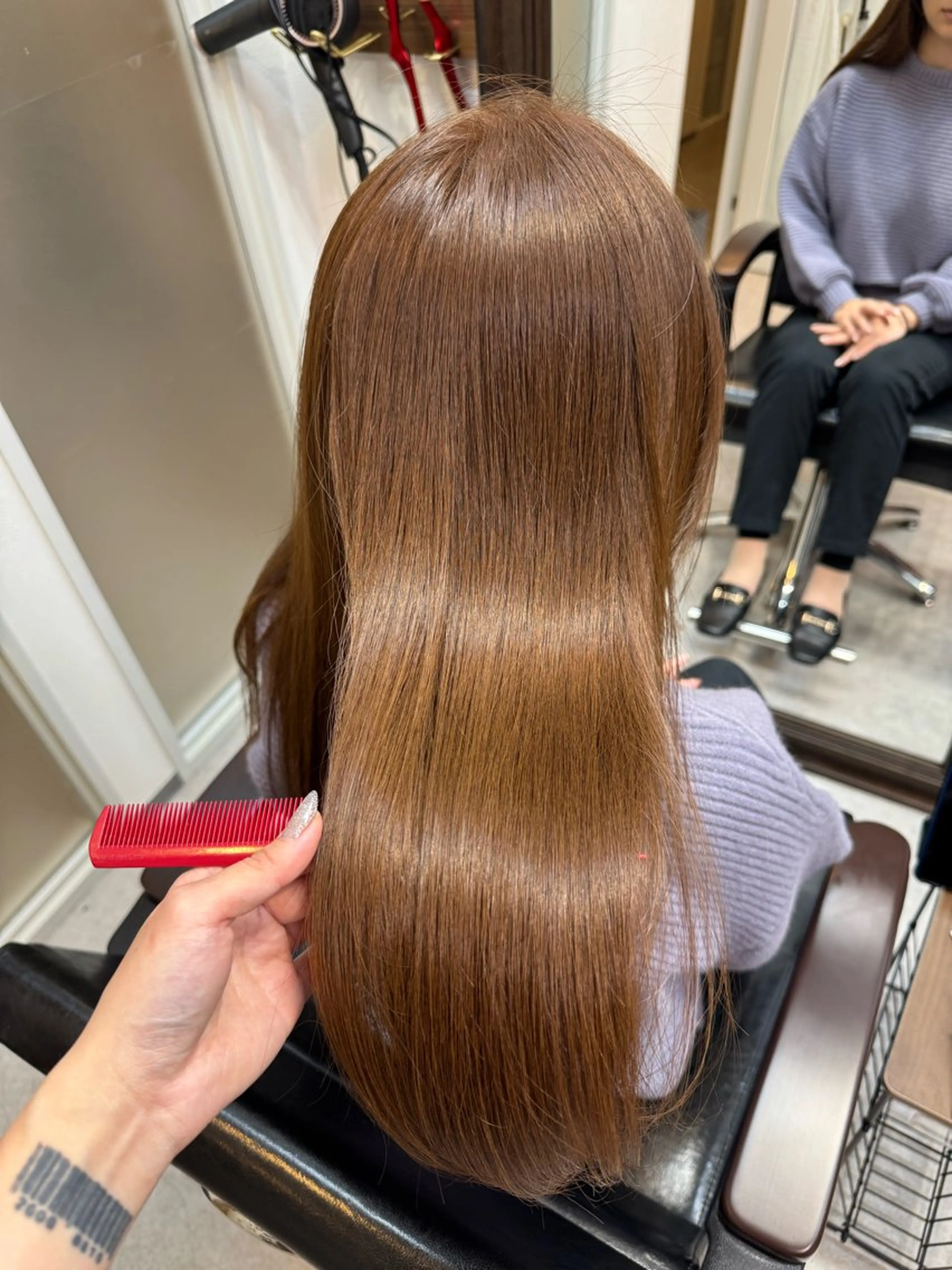 ロング トリートメント カット トリートメント たぴ。ぱつっとボブ/ つや髪🍒髪質改善のヘアスタイル