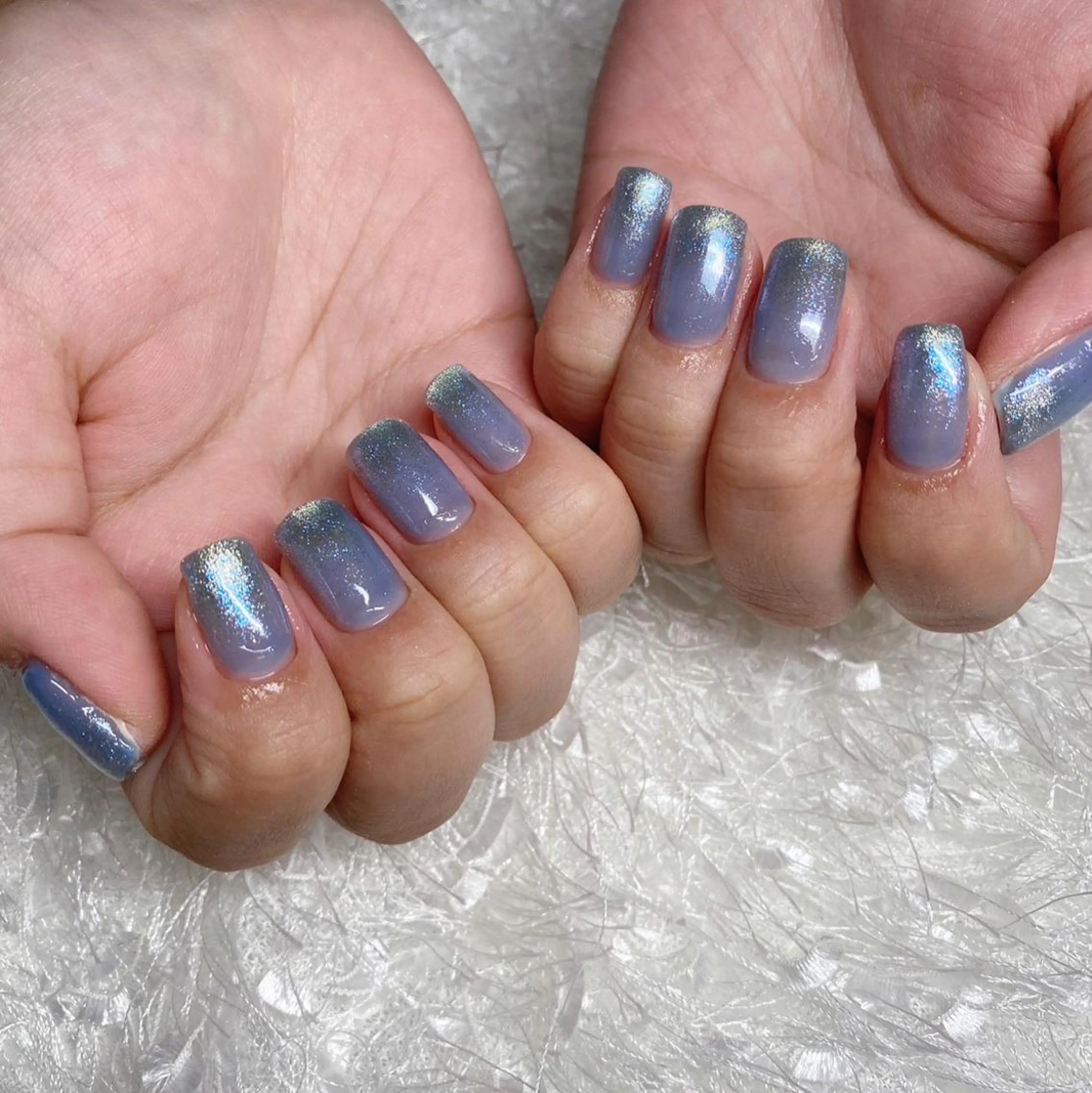 ネイル 長さ出し ジェルネイル グラデーション 韓国ネイル マグネットネイル ハンドネイル Nail&eye Belire 新宿のネイルデザイン