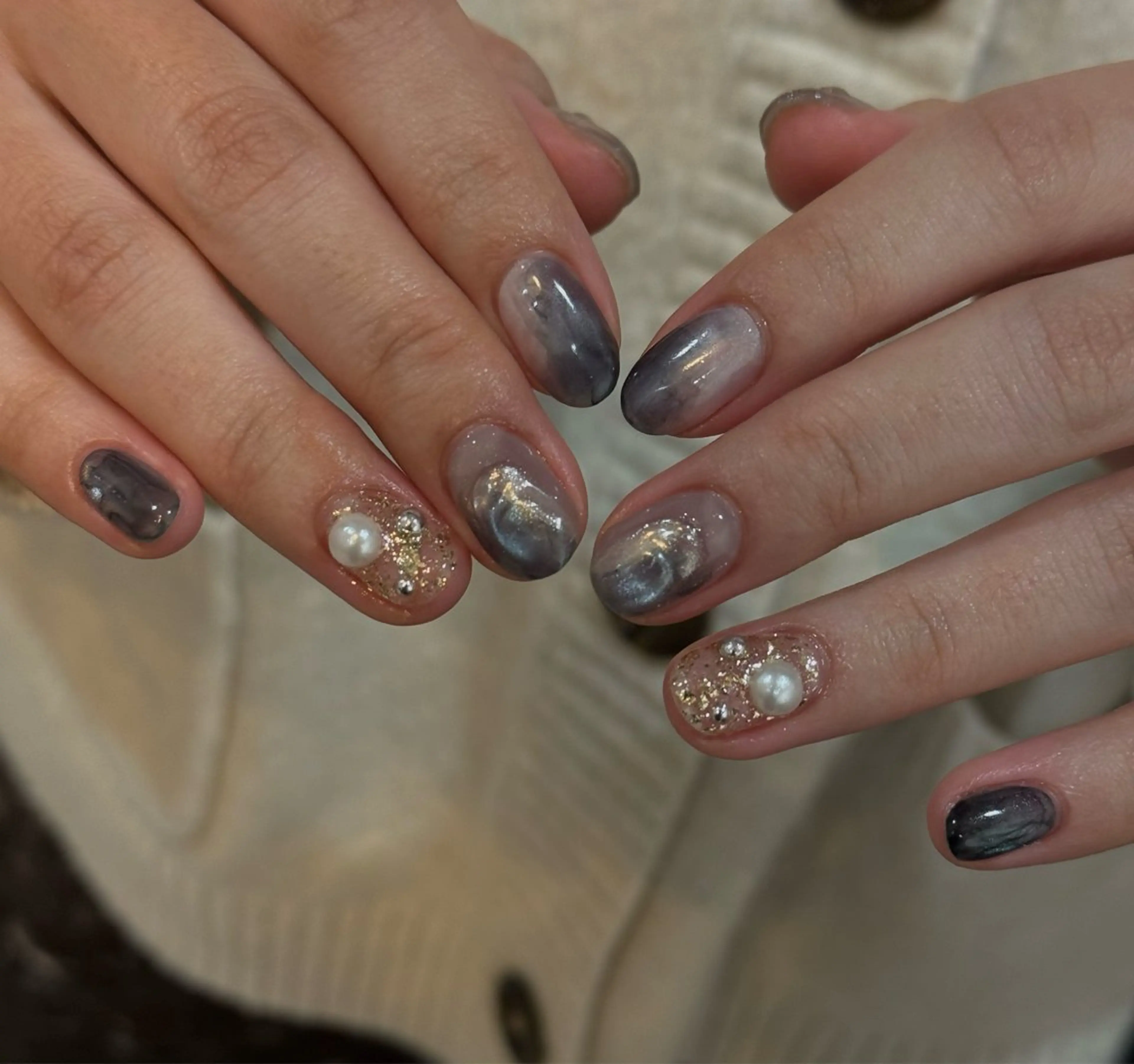 ネイル ニュアンスネイル ハンドネイル Blé nailのネイルデザイン