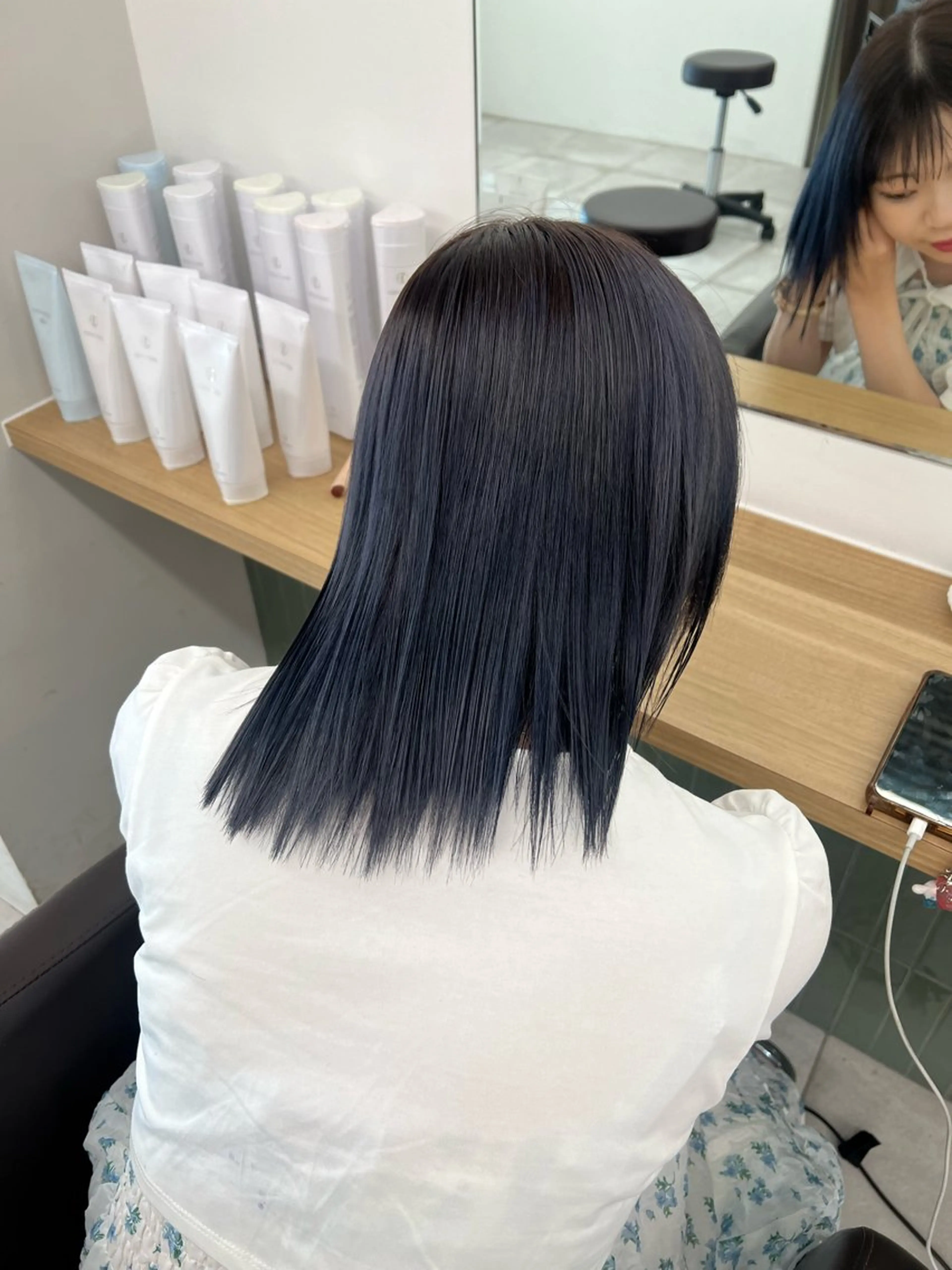 ミディアム カラー カット ヘアカラー トリートメント 赤みゼロ/透明感 カラー🌿KANTAのヘアスタイル