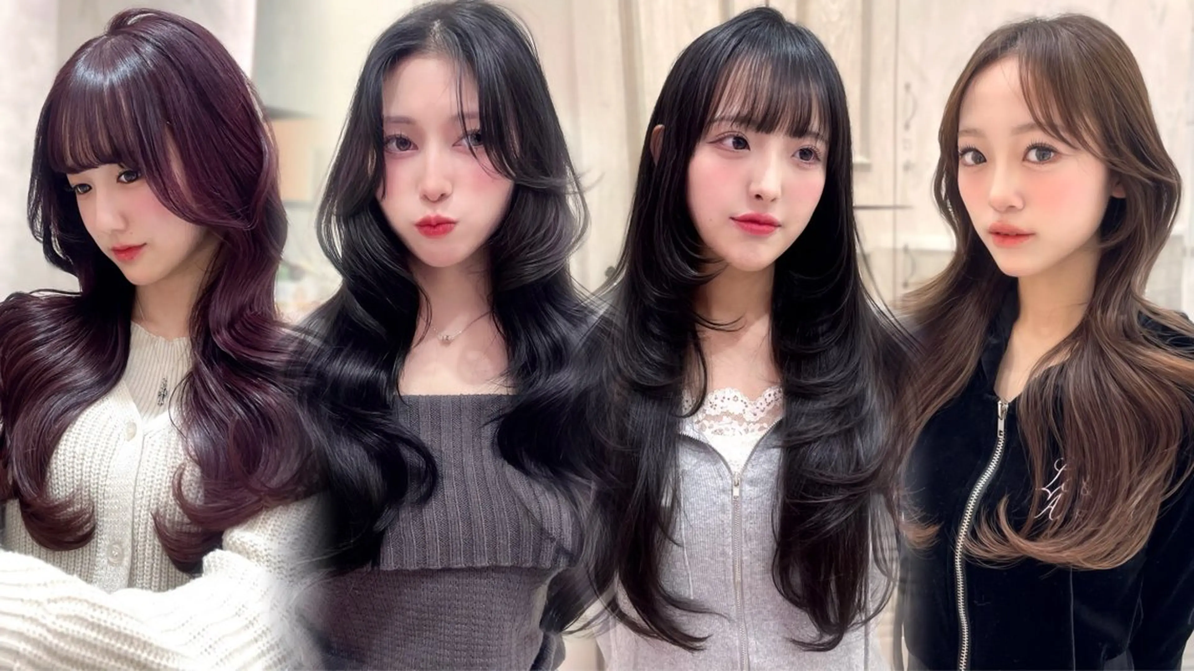 ロング トレンド韓国モテヘア Natsuki🌛のヘアスタイル