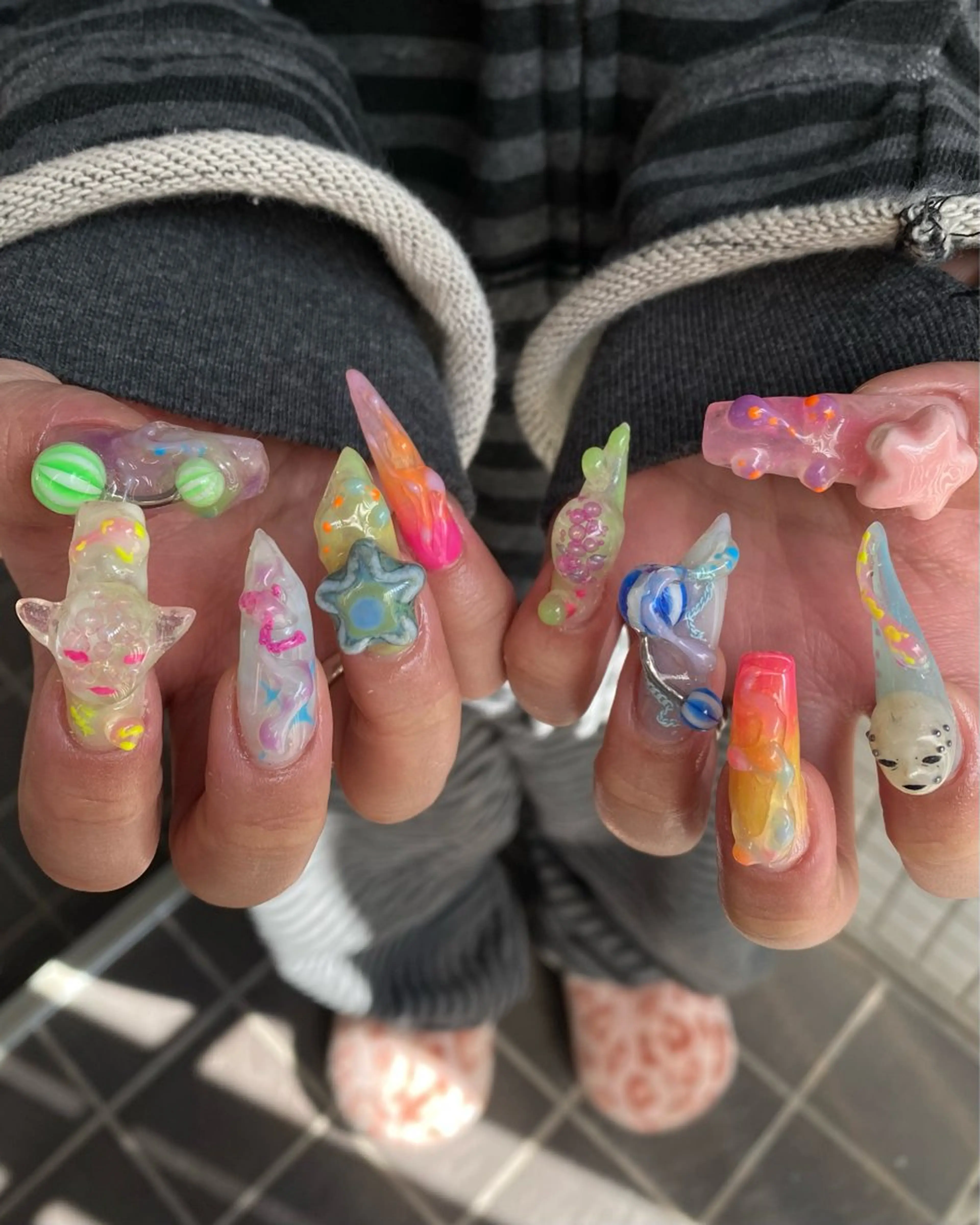 📍14日🈳有📍🐸nano指名∴おまかせきもかわネイル<オフ込み120分＞¥11950＞の写真