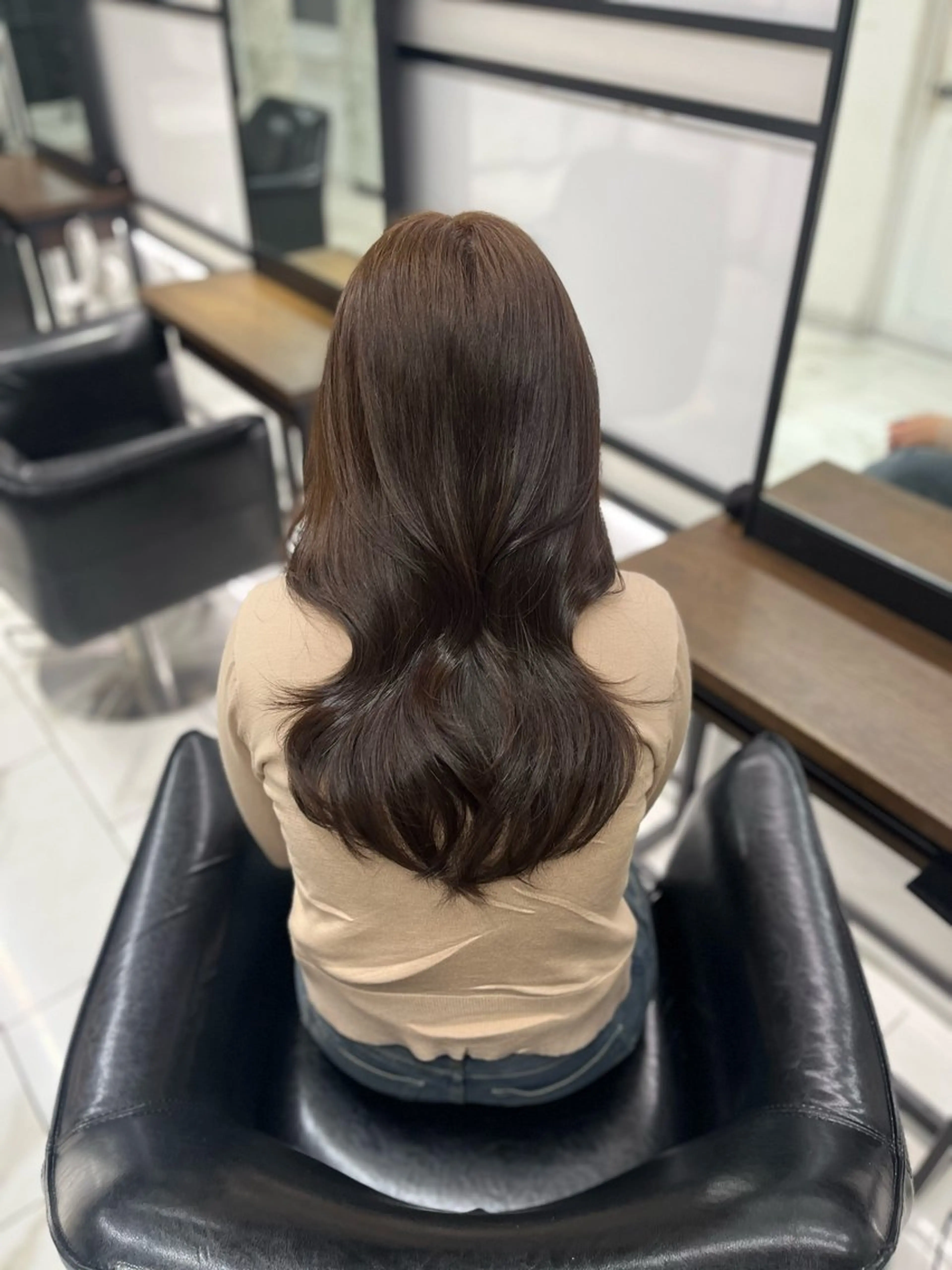 ロング カラー カット ヘアカラー トリートメント 🫧ナオ🫧 /韓国 ヘア/ マンツーマンのヘアスタイル