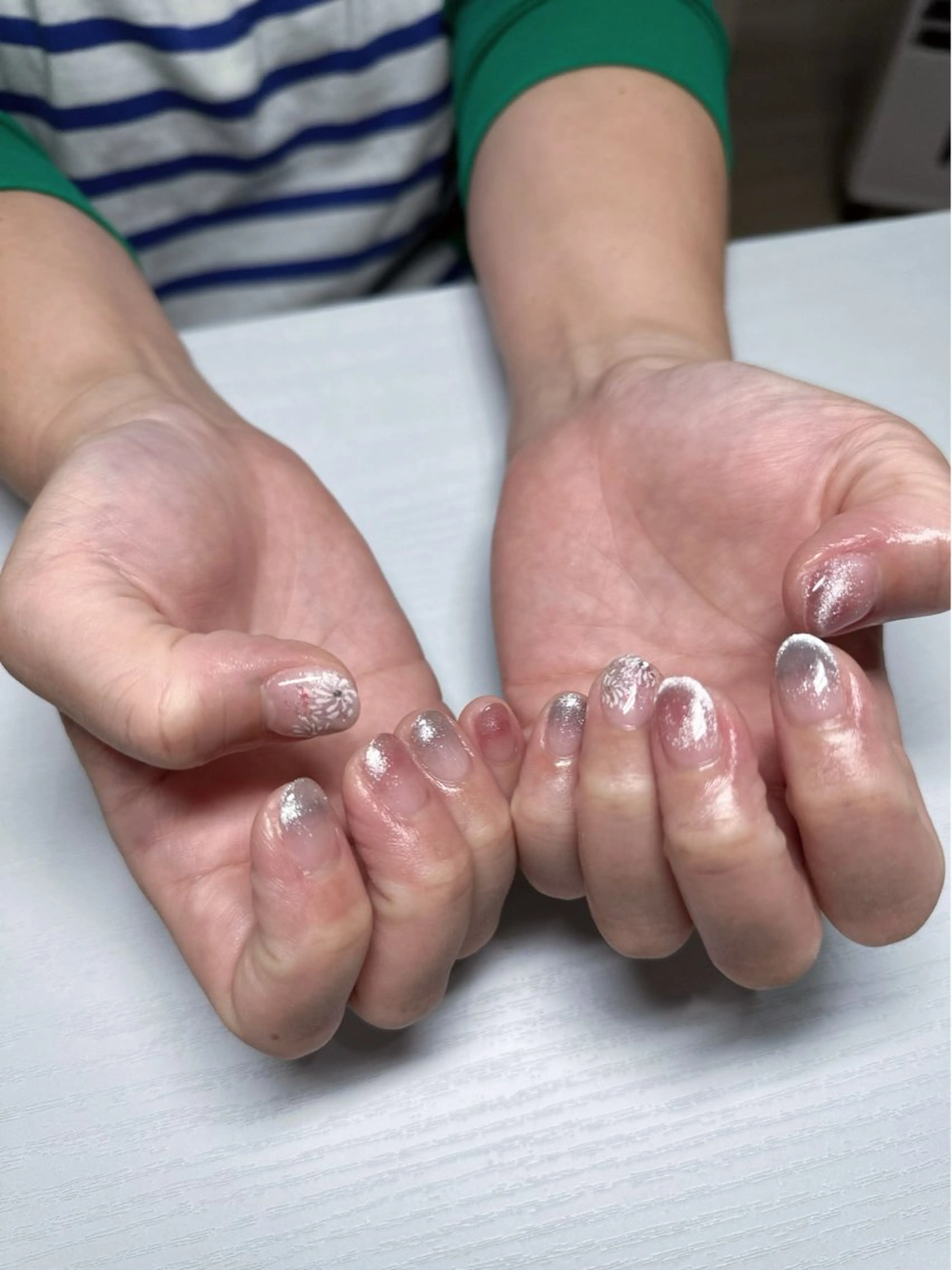 ネイル アートネイル グラデーション 持ち込み ワンカラーネイル ｎｙａｓｕ ｎａｉｌのネイルデザイン