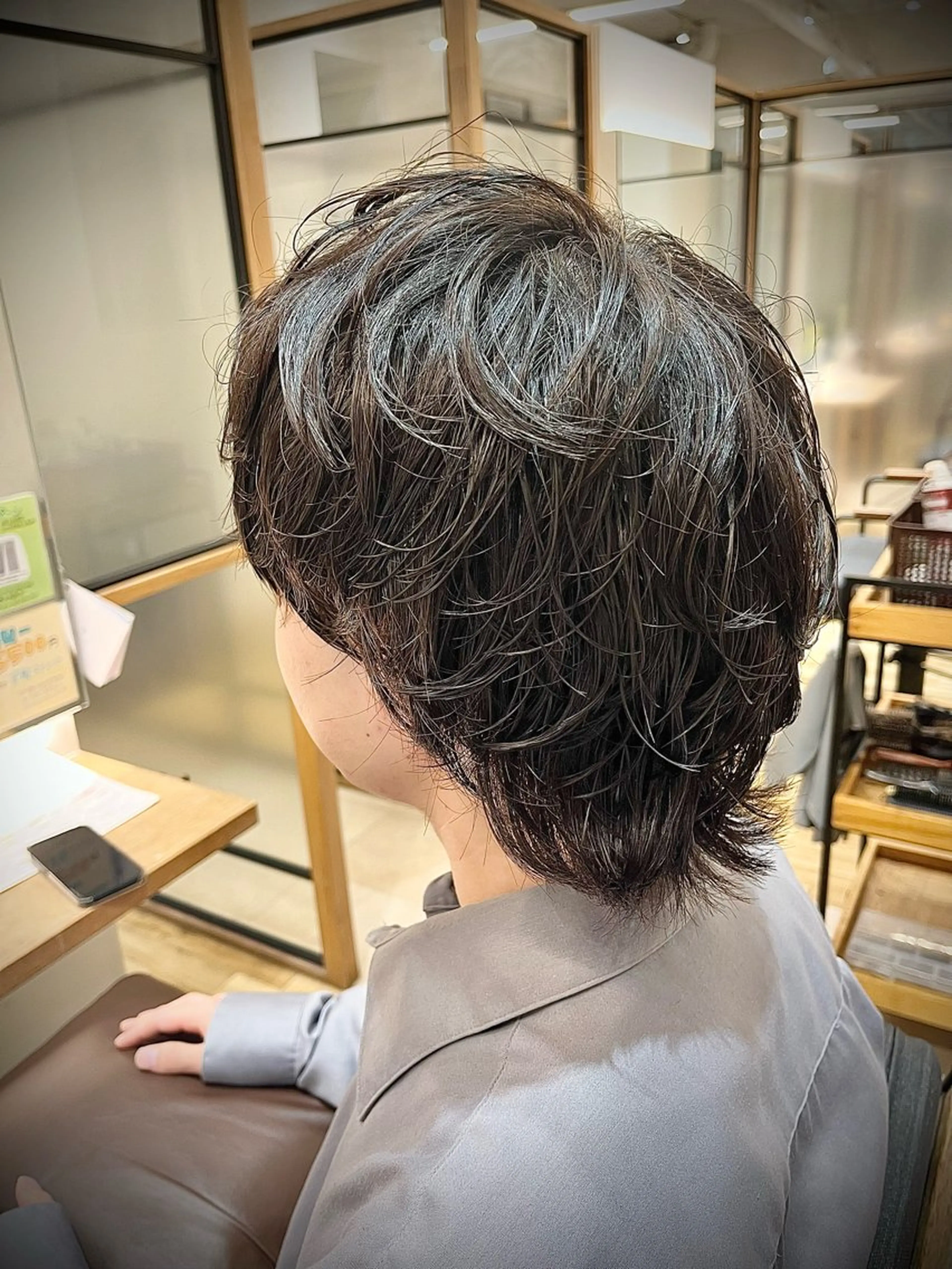 パーマ メンズ メンズパーマ メンズウルフカット ウルフカット 🟦メンズ特化🟦 たかしま　あさひのヘアスタイル