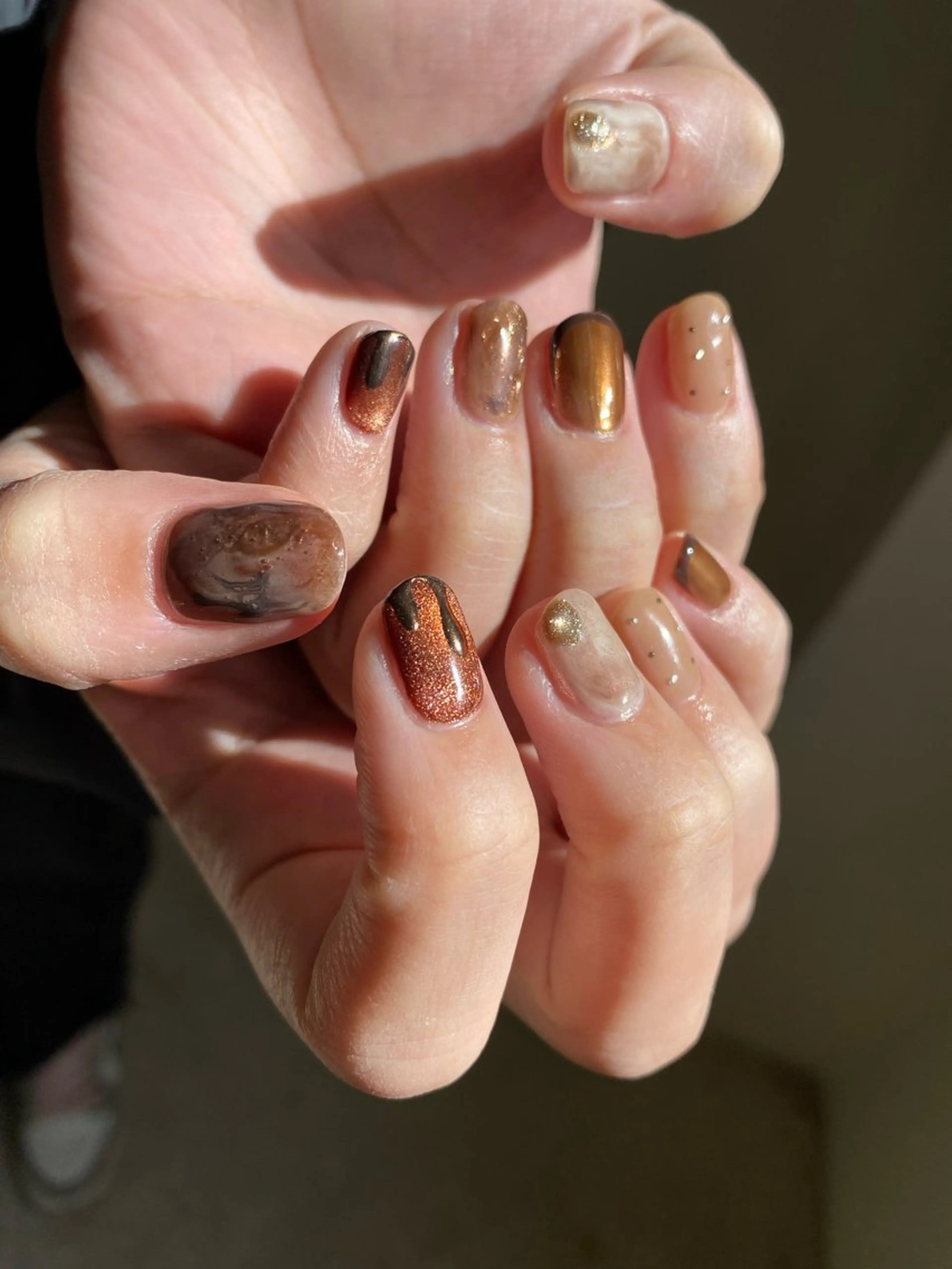 ネイル ジェルネイル マグネットネイル 持ち込み ニュアンスネイル ワンカラーネイル ハンドネイル 草加ニュアンスネイル 🌚hersのネイルデザイン