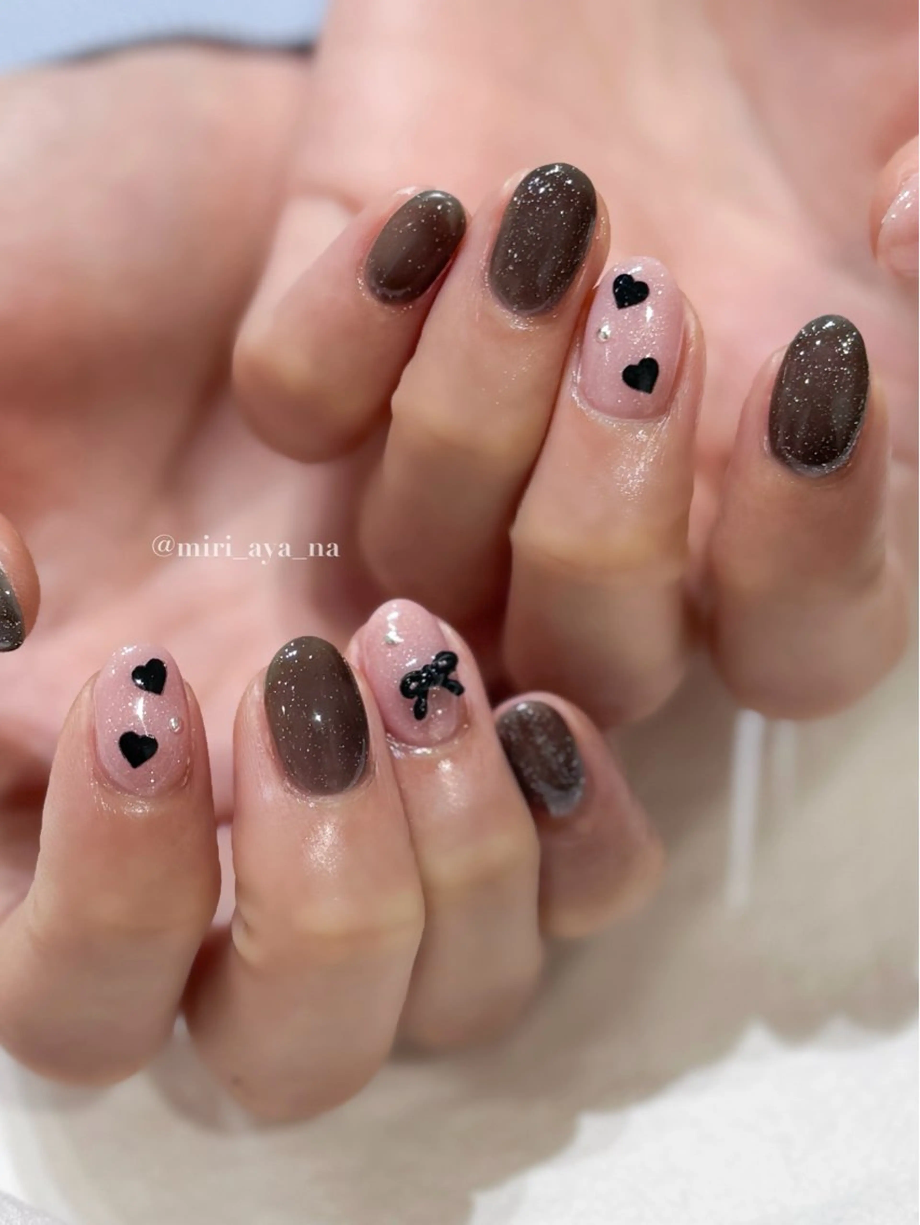 ネイル ハンドネイル 新宿代々木/ちゅるん キレイめ/miriのネイルデザイン