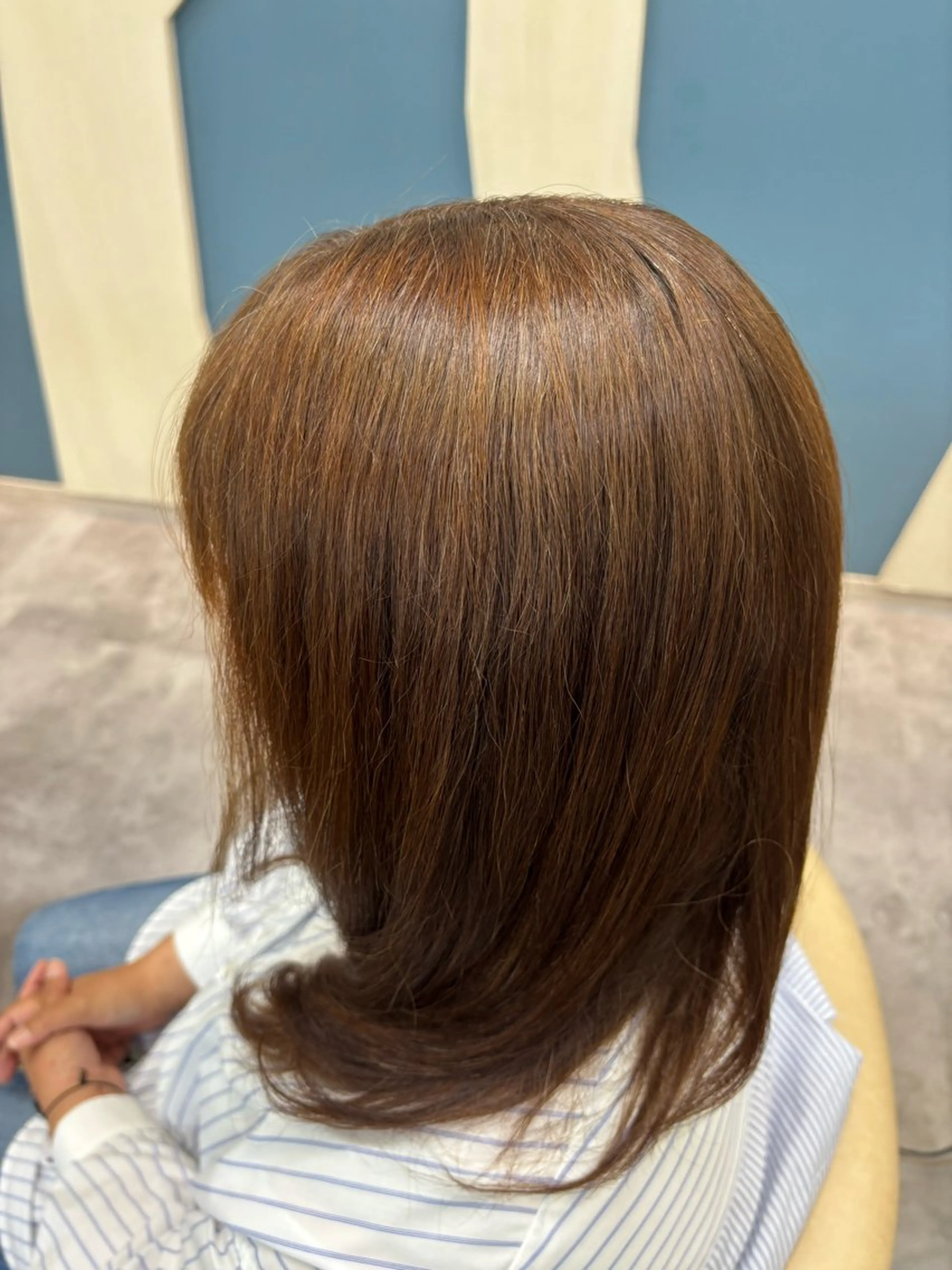 セミロング 縮毛矯正 🌼褒められヘア🌼 💐伊藤璃亜💐のヘアスタイル