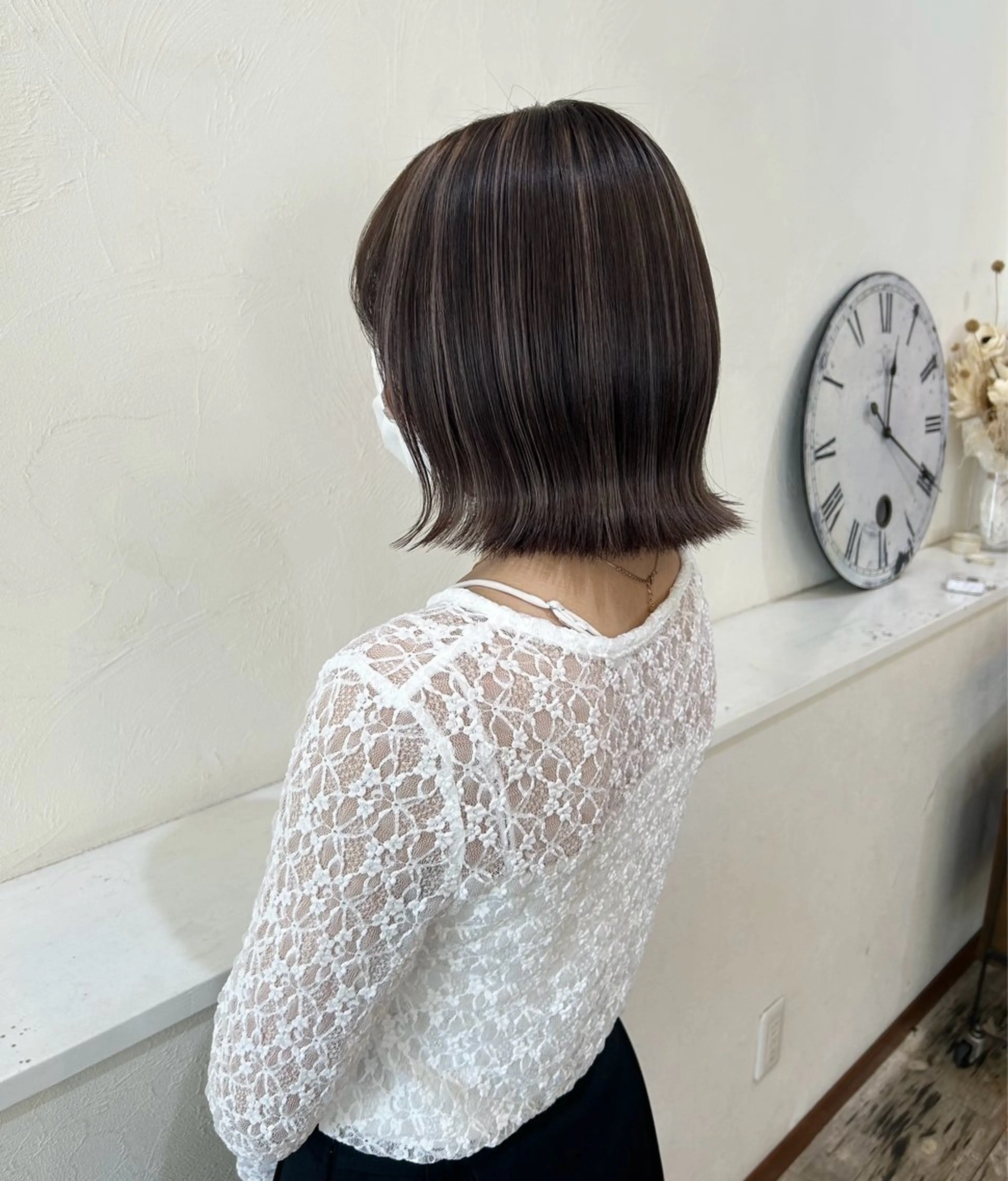 ミディアム ボブ ハイライト 【SET-UP】高橋 海輝のヘアスタイル