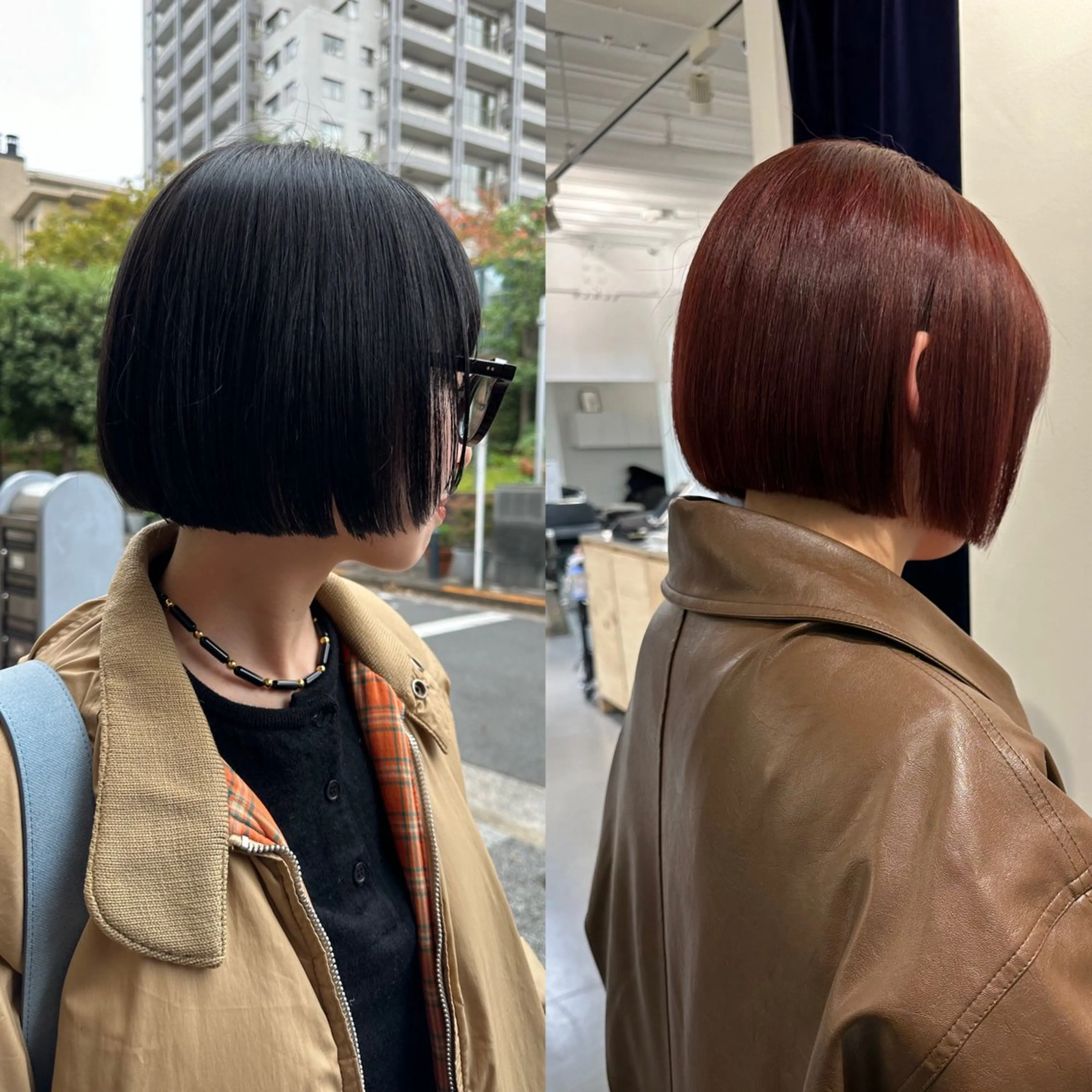 ミディアム カット ヘアカラー ボブ/似合わせカット /ニュアンスカラーのヘアスタイル