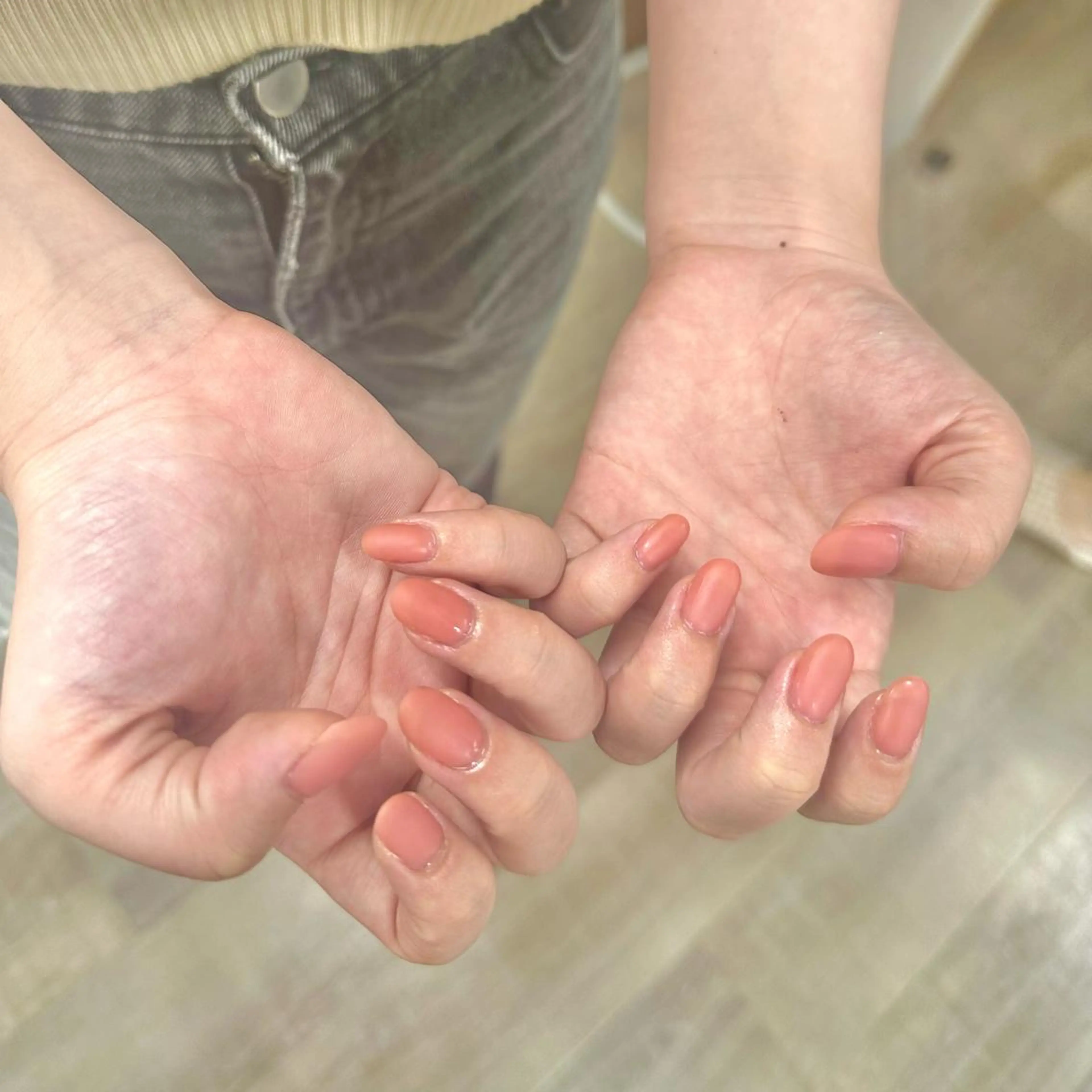 ネイル マットネイル ピンク She Nail studio原宿店所属・akari原宿 プライベートサロンのネイルデザイン