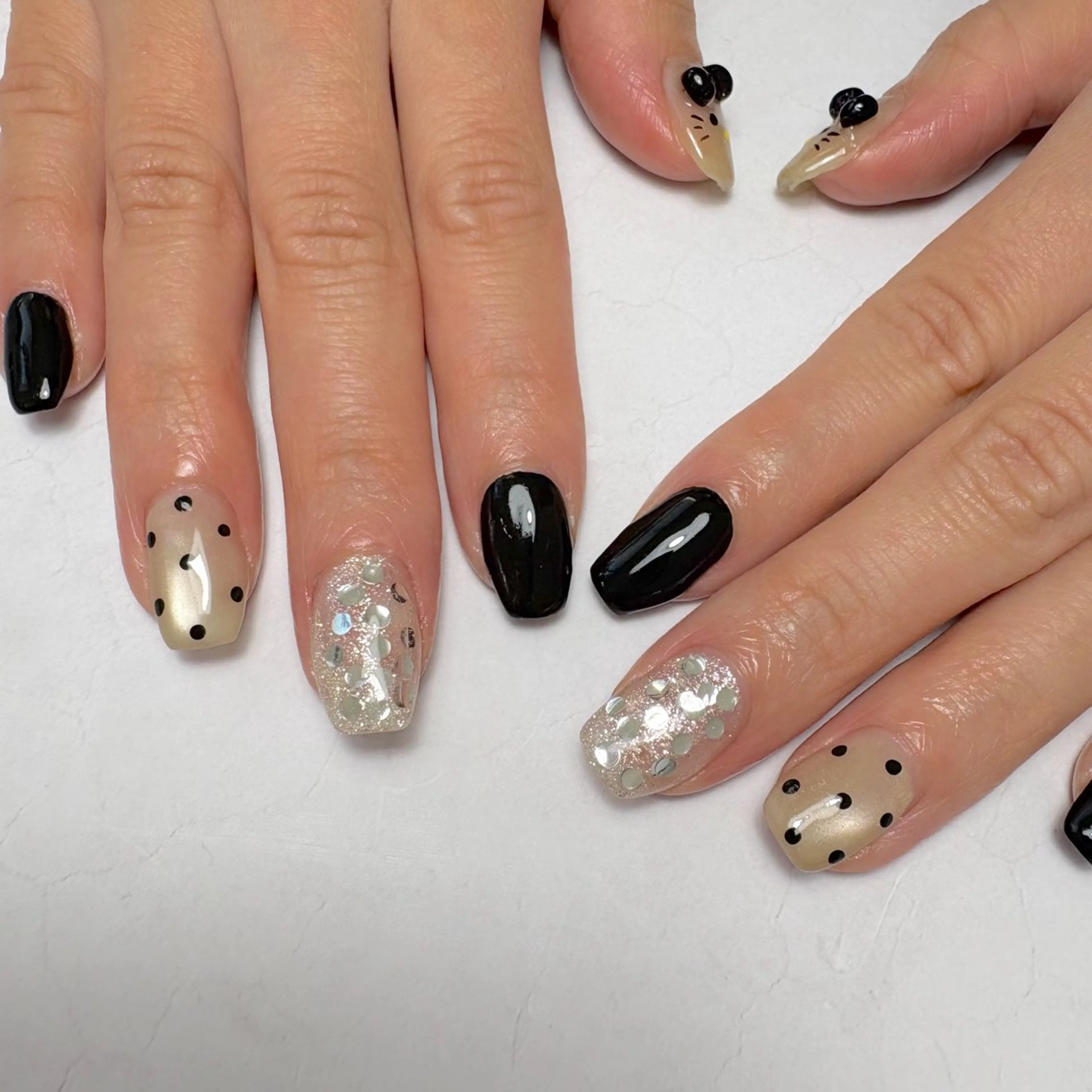 ネイル マグネットネイル シンプルネイル ハンドネイル Nail Salon noiのネイルデザイン