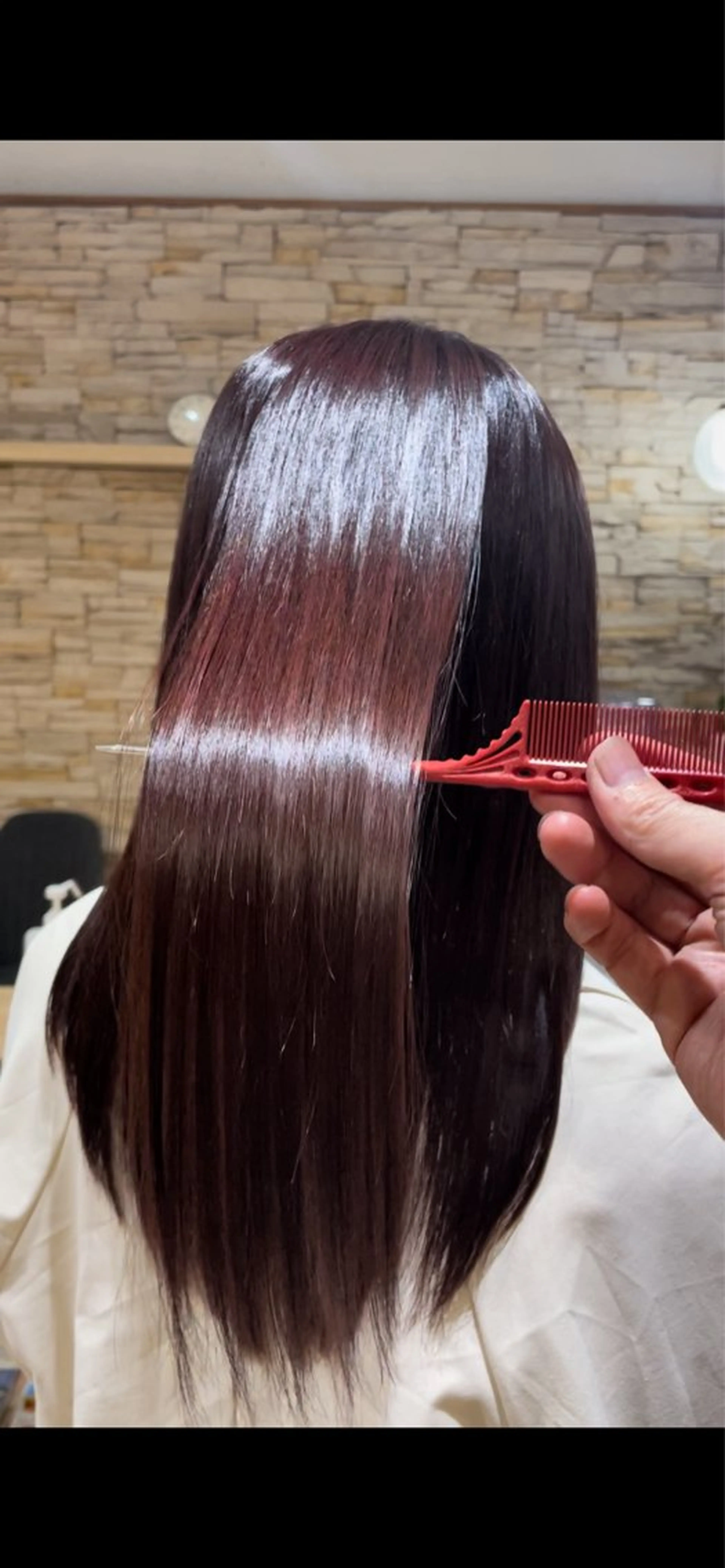 セミロング ヘアカラー トリートメント 髪質改善艶髪✂︎小寺 透明感カラーのヘアスタイル